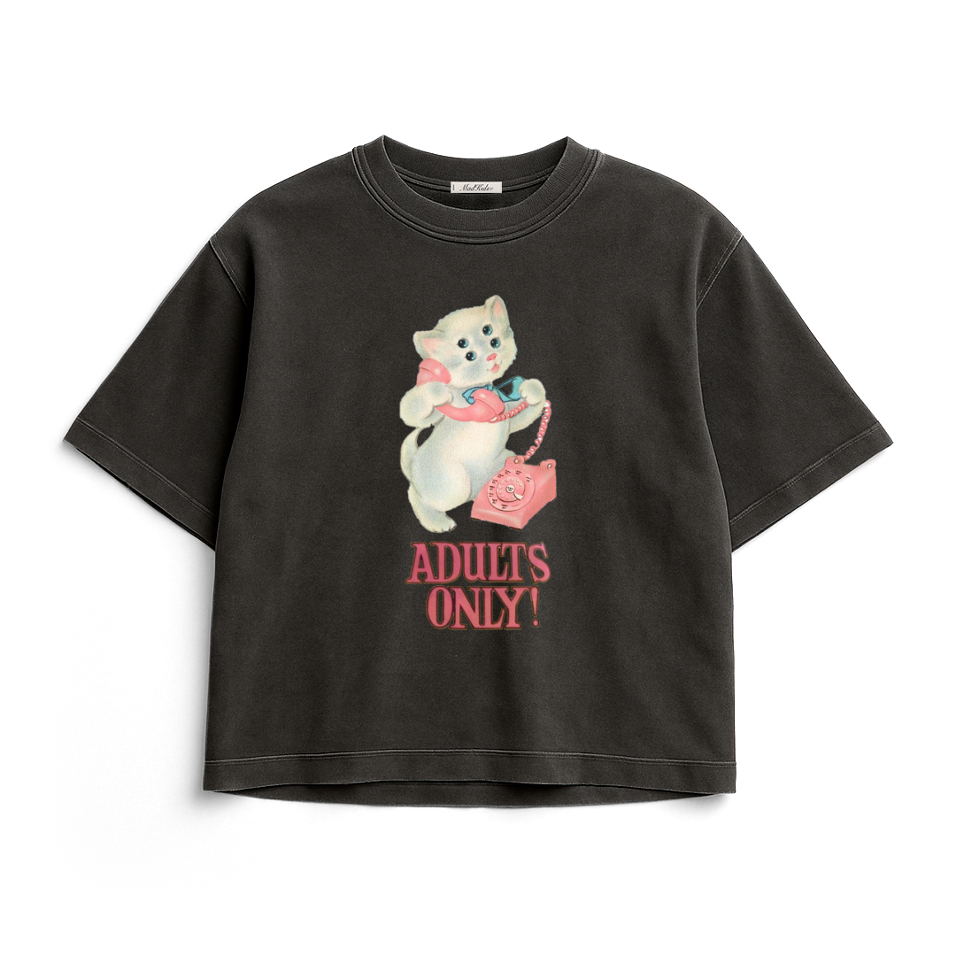 Adults Only Tee (Faded Grey)