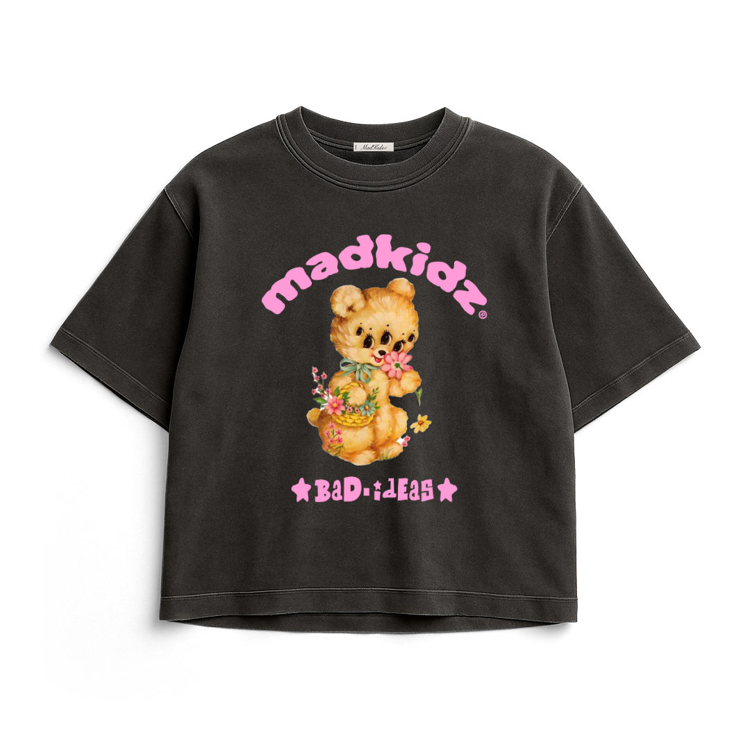 Smell The Roses Tee (Faded Grey)