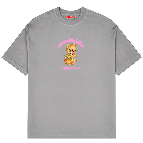 Smell The Roses Relaxed Fit T-Shirt (Grey Garment Dye)