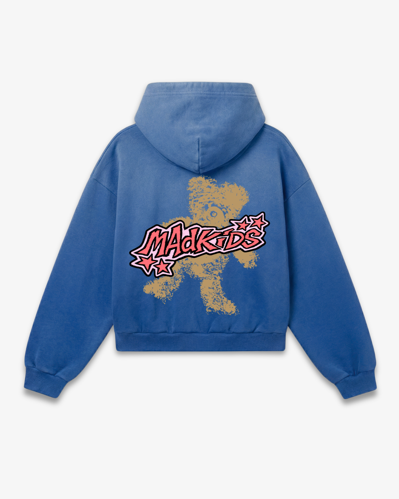 Teddy Smash Hoodie (Faded Blue)