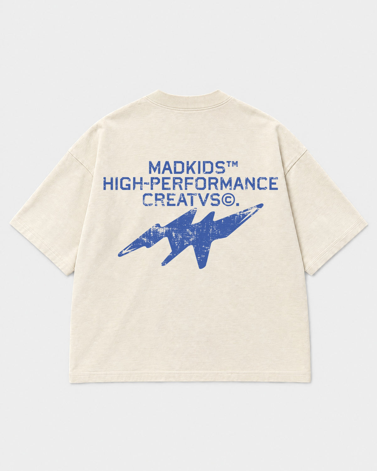 Madkidz High Performance Creatvs Tee Pearl White - mockup espalda