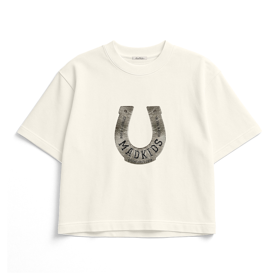 Lucky Horses Tee (Off White)