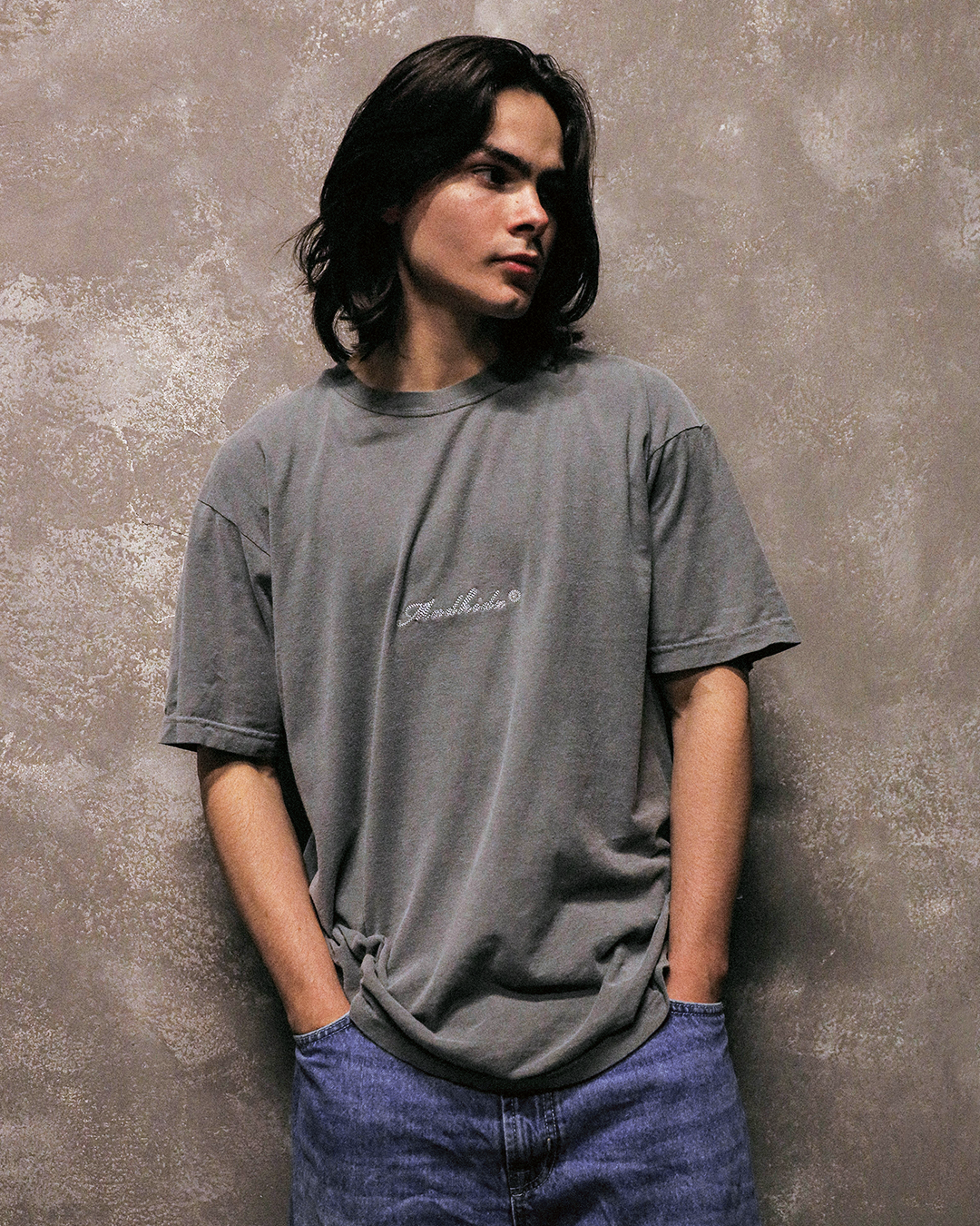 Vintage Color T-Shirt Garment Dye (Grey)