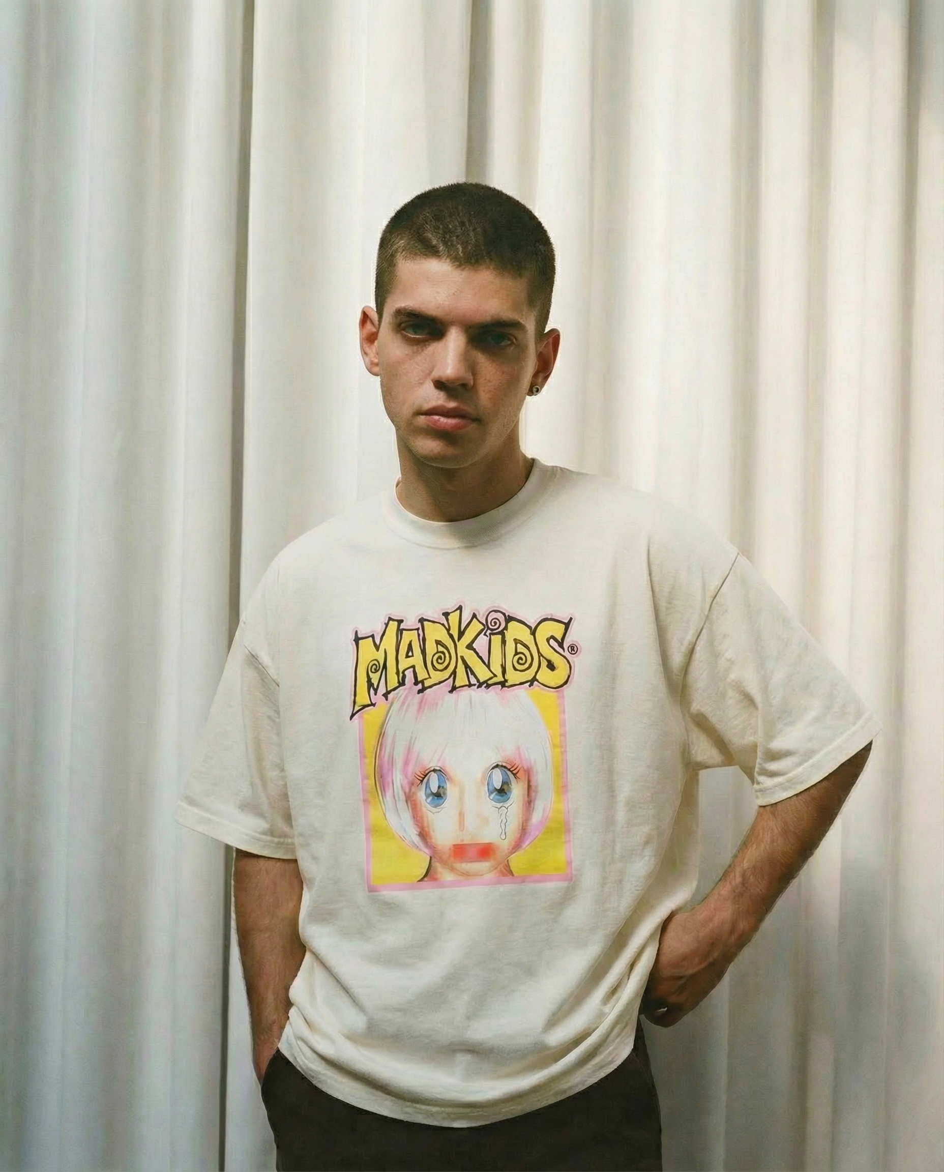 Glitch Angel Tee (Vintage White)