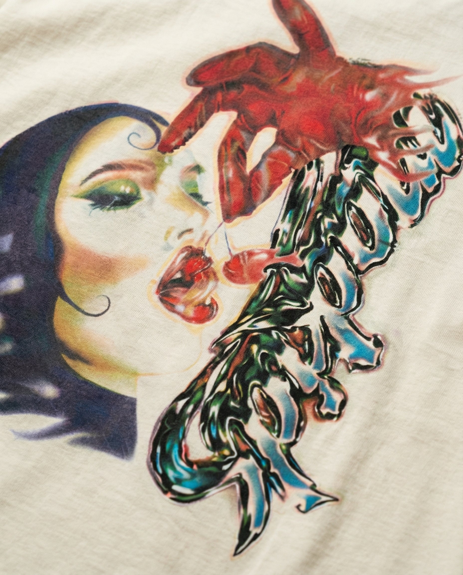 Cherry Trauma Tee (Vintage White)