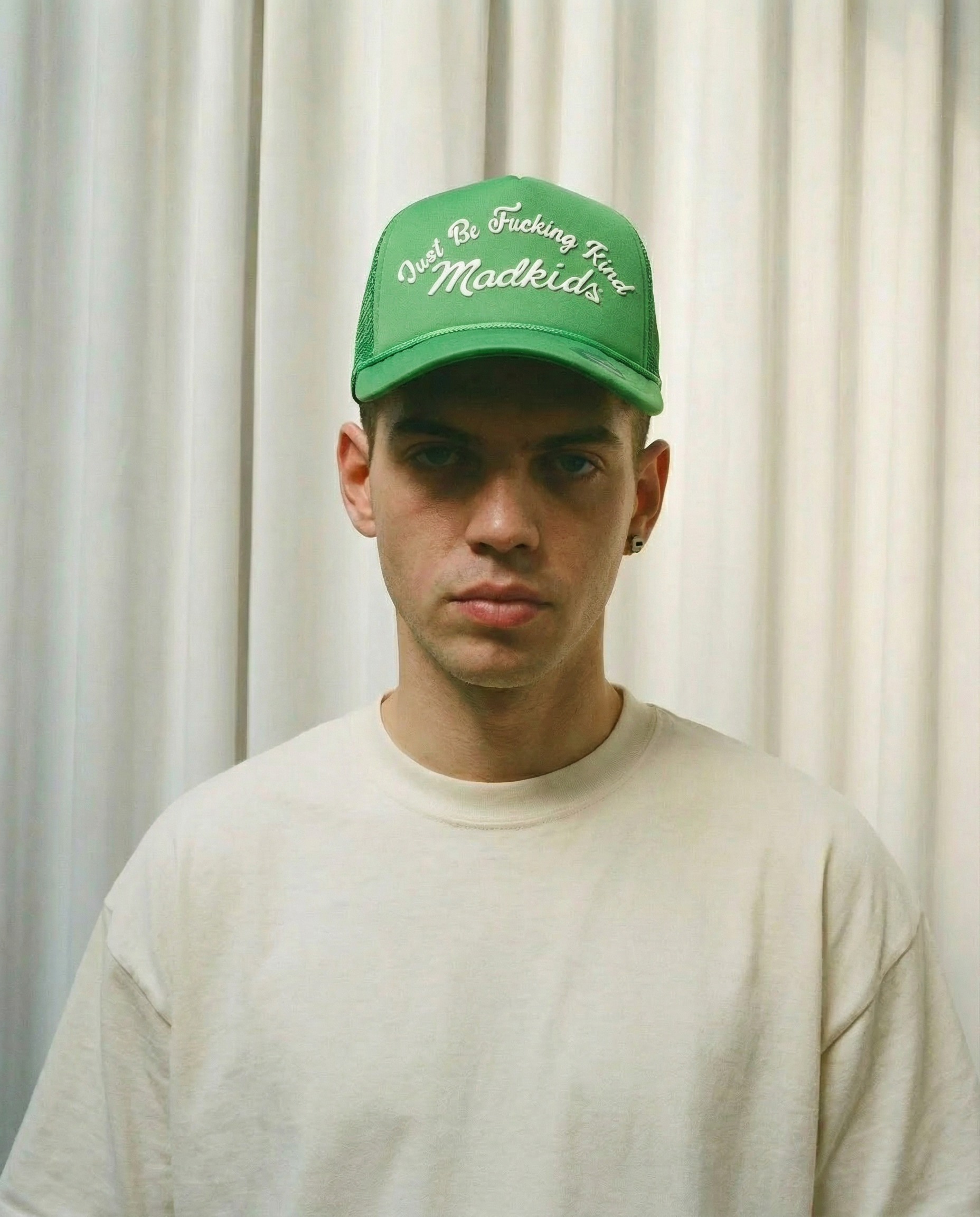 Be Kind Trucker Hat (Heritage Green)