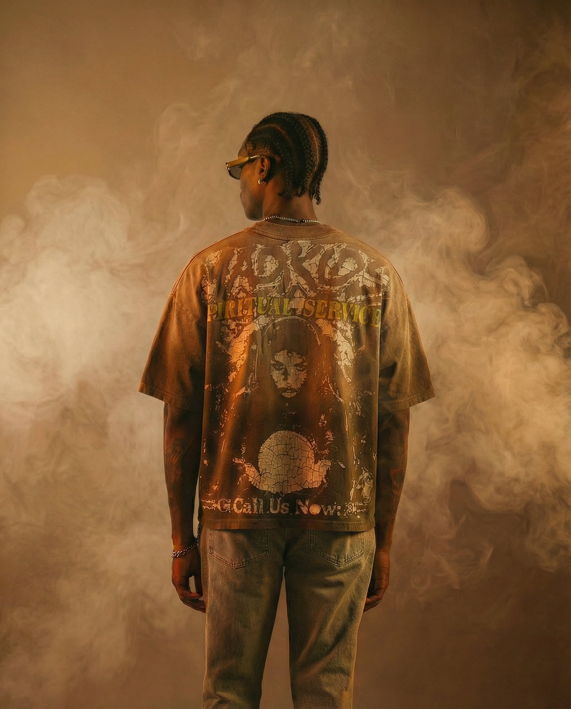 Spiritual Services Tee (Faded Mocha)