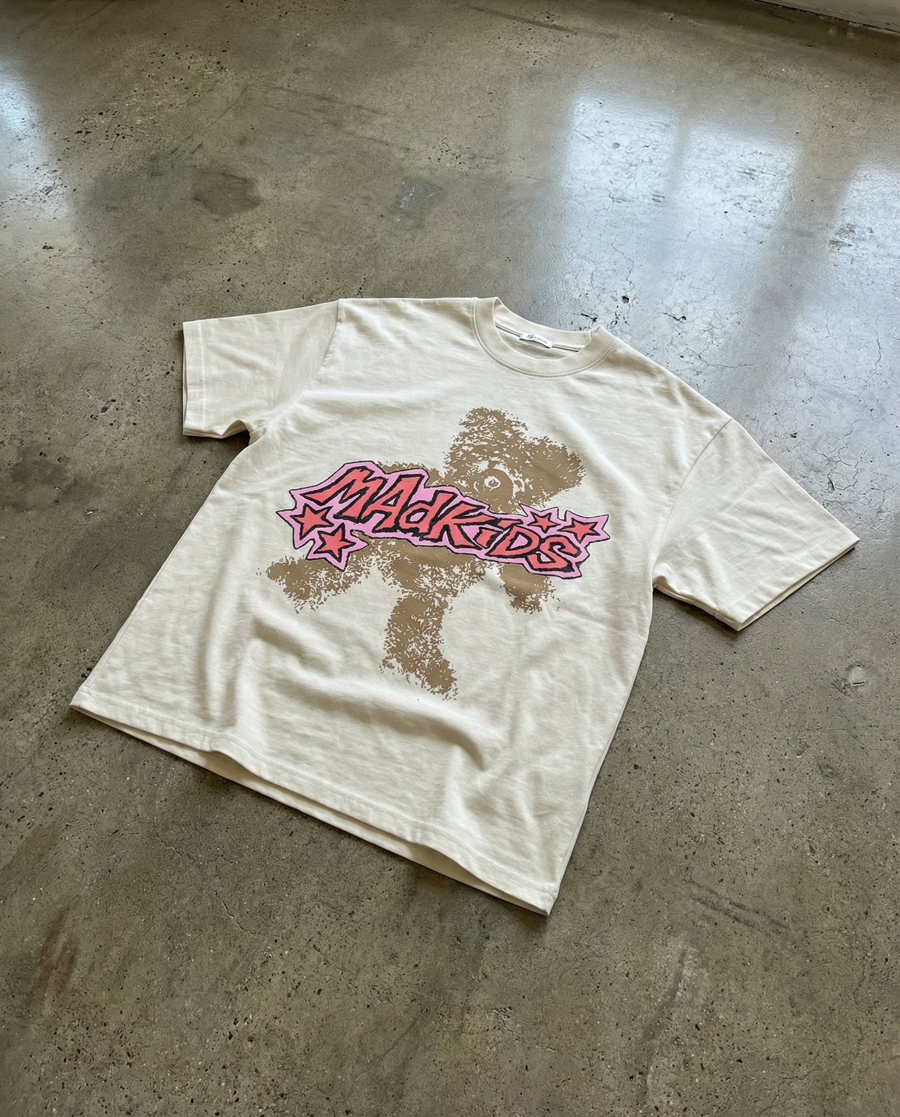 Teddy Smash Tee (Vintage White)