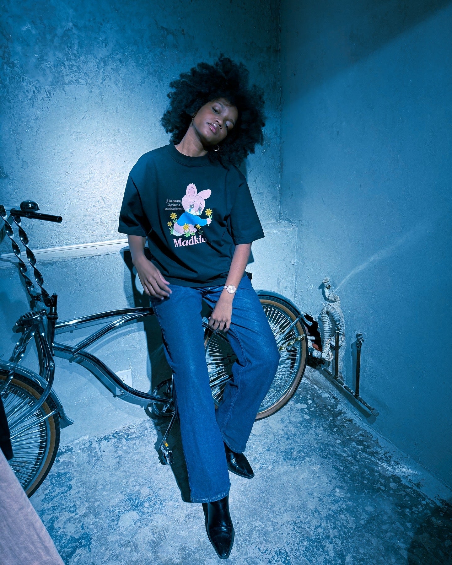 Sad Bunny Tee (Black)