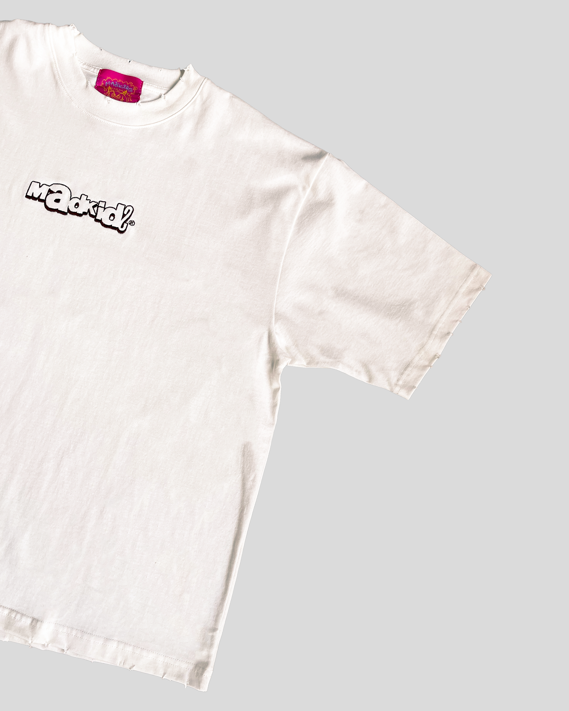 Label Logo Oversized T-Shirt (Ivory)