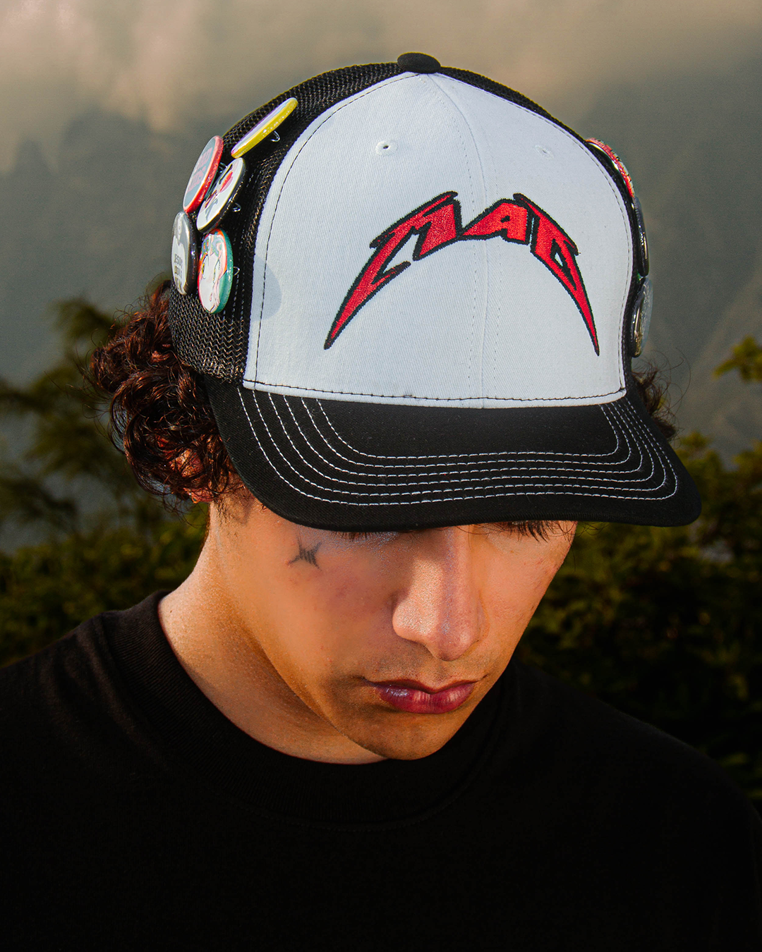 Mad Mesh Cap (Black / White)