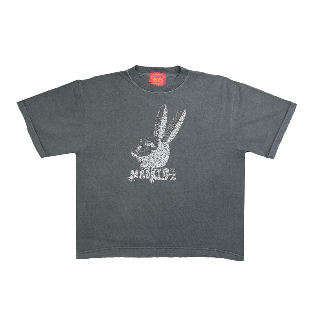 Loudy Rabbit Boxy T-Shirt (Shadow Grey)