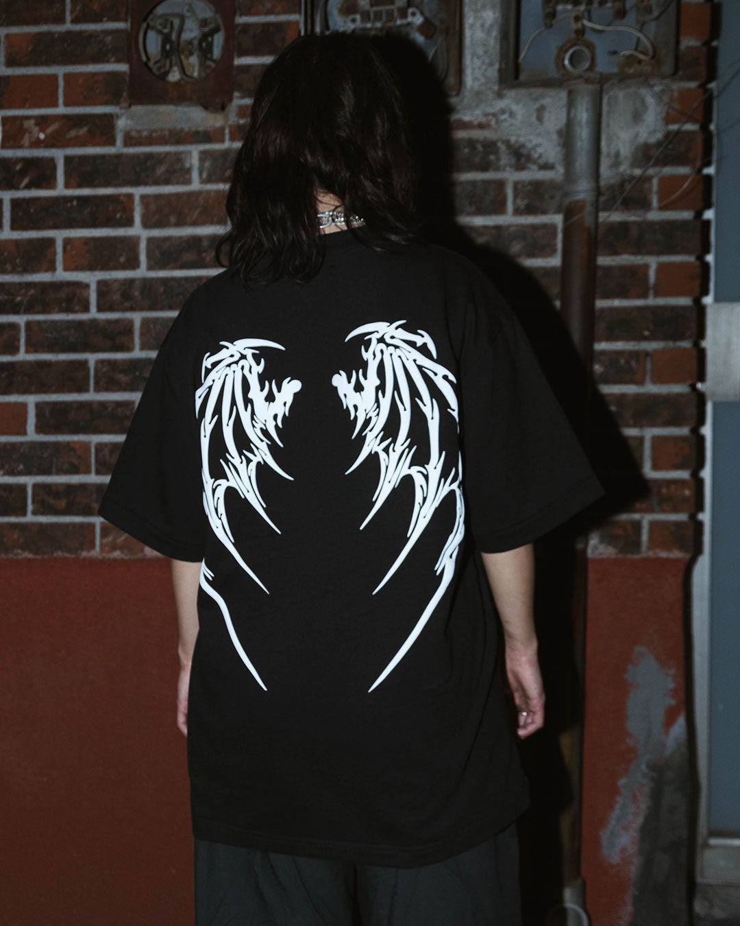 Grim Vulture Oversized Fit T-Shirt (Black)