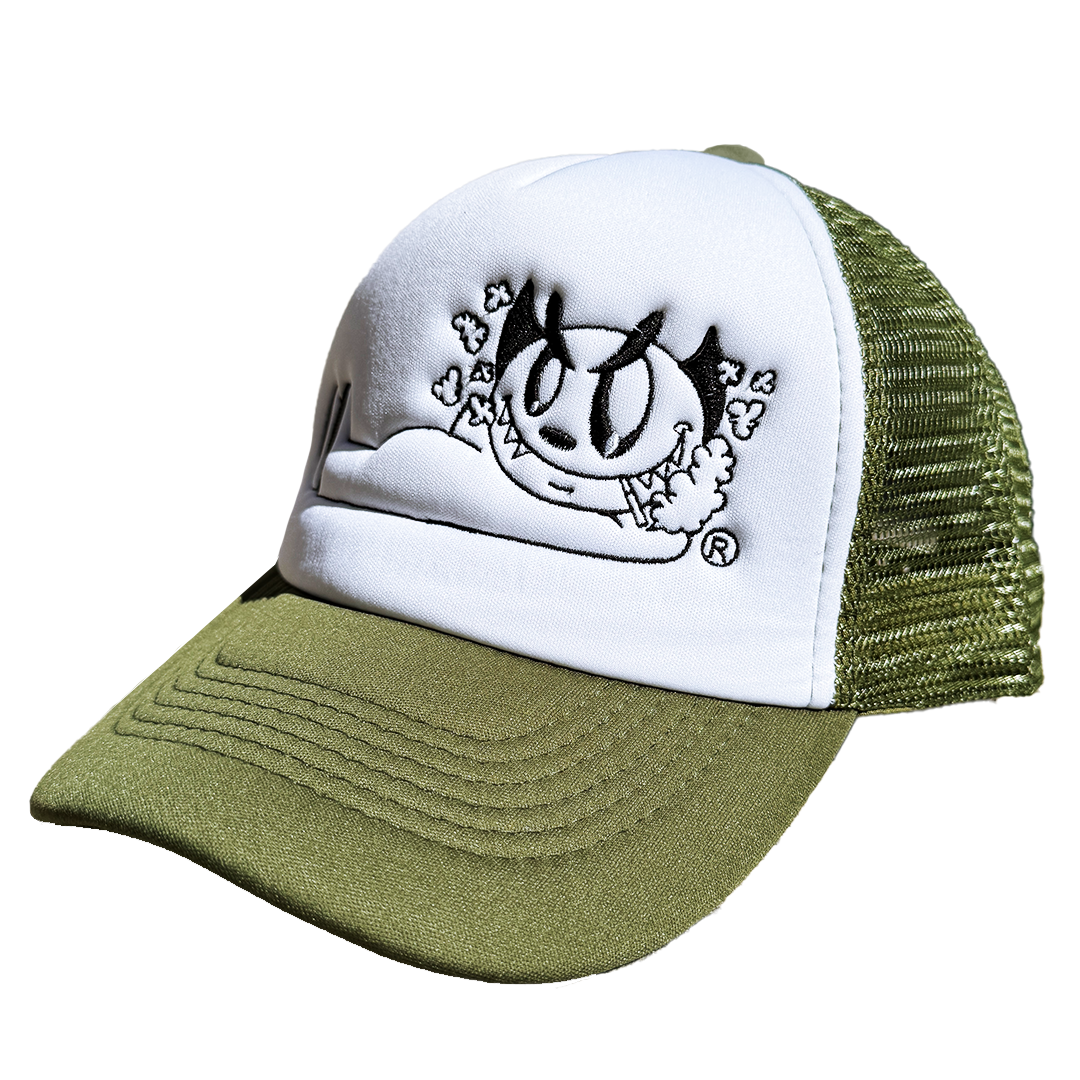 Demi Devil Trucker Hat (Leaf)