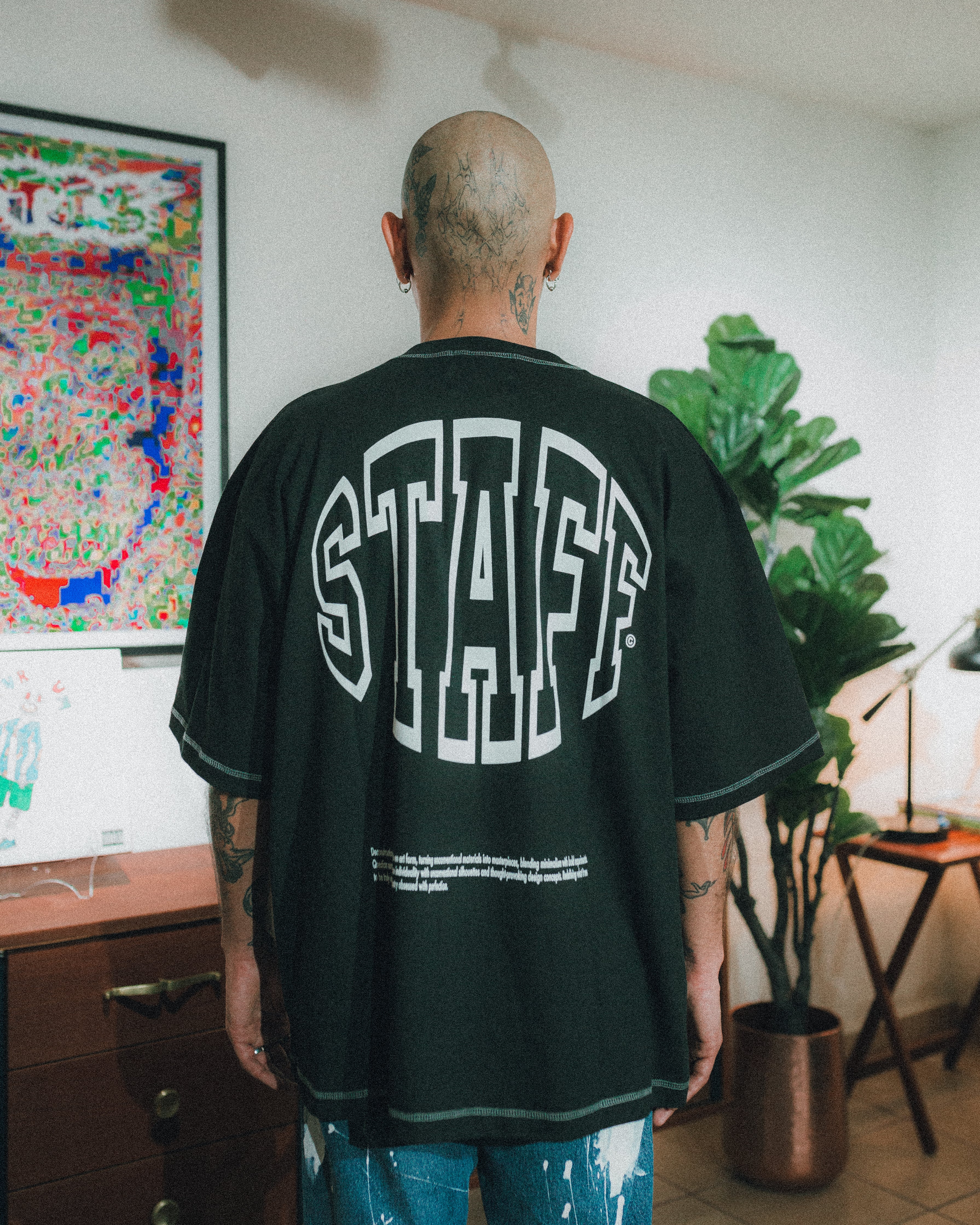 Staff Oversized Premium T-Shirt (Black)