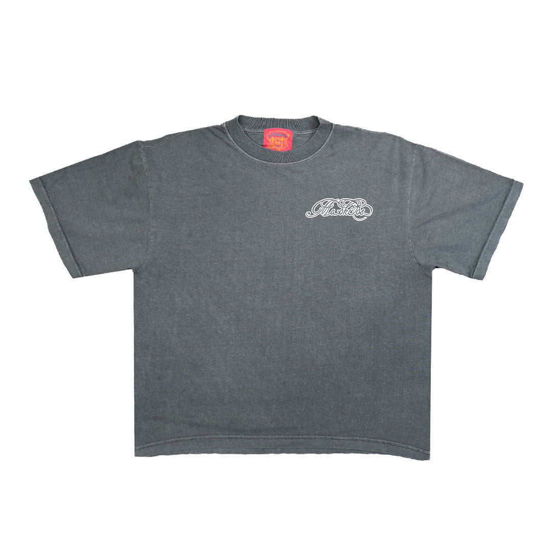 White Arrows Boxy T-Shirt (Shadow Grey)