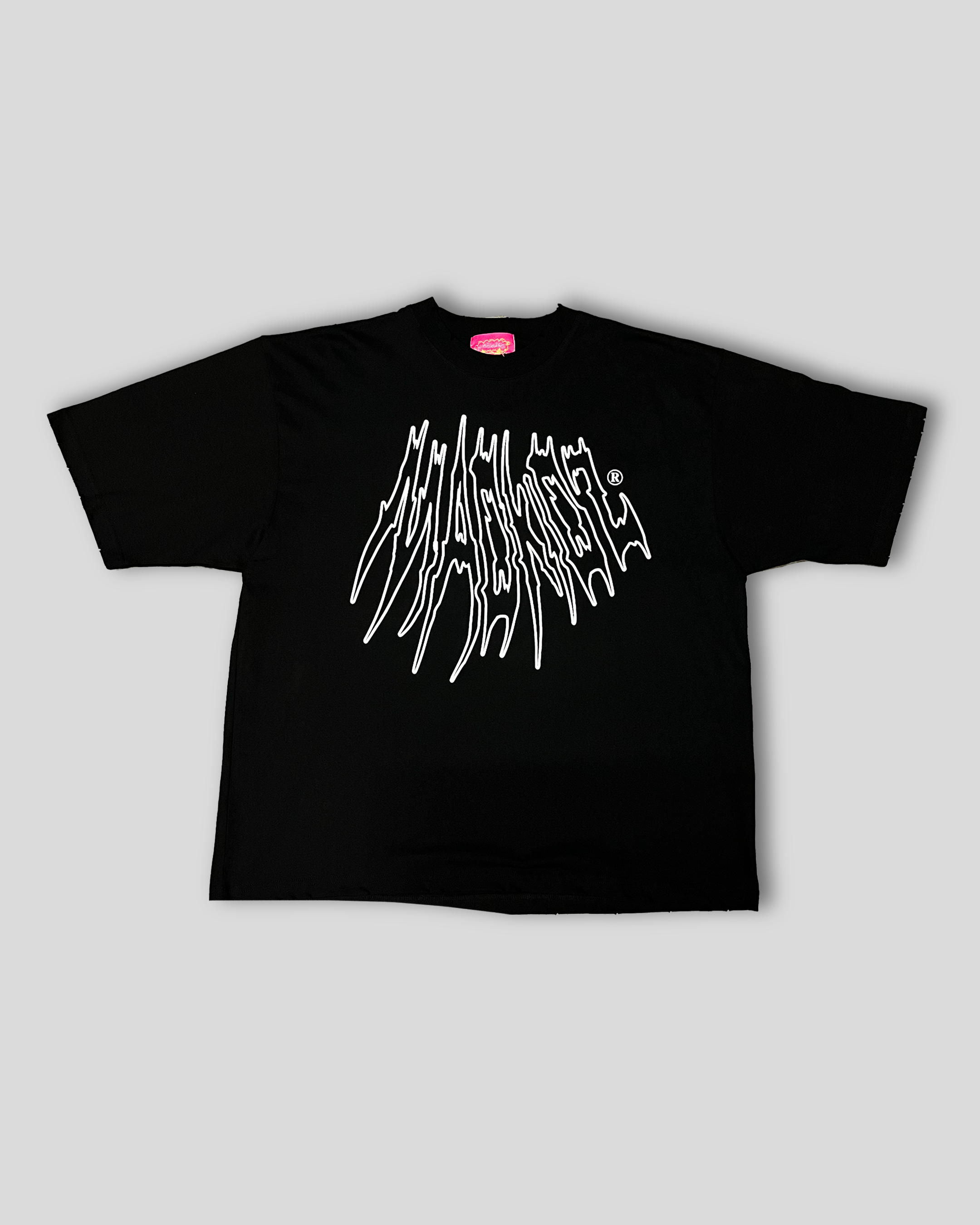 Torn Oversized Premium T-Shirt (Black)