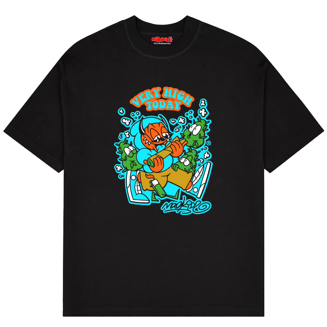 Very High Today Relaxed Fit T-Shirt (Black)