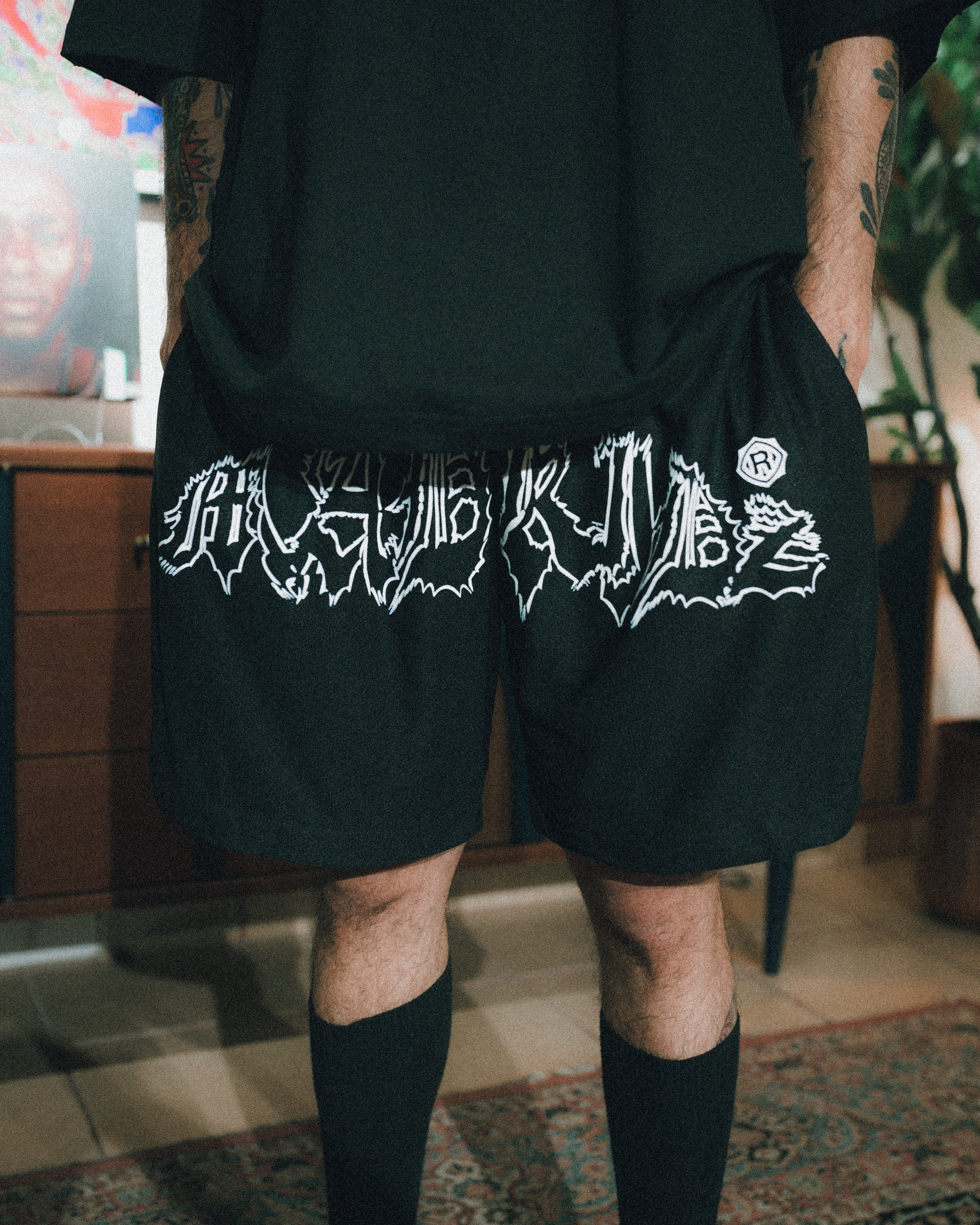 Abyss Mesh Shorts (Black)