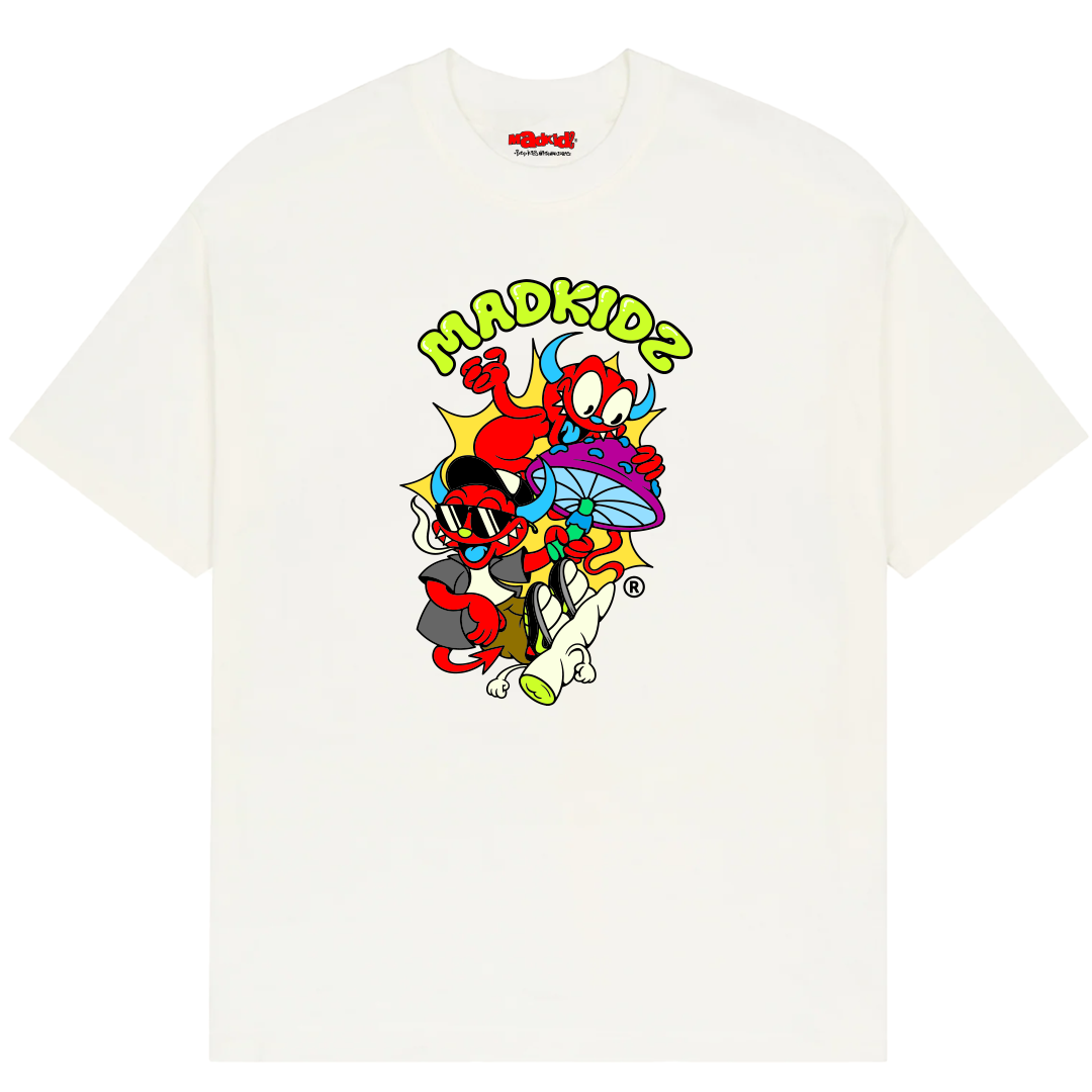 Shroomies Relaxed Fit T-Shirt (White)