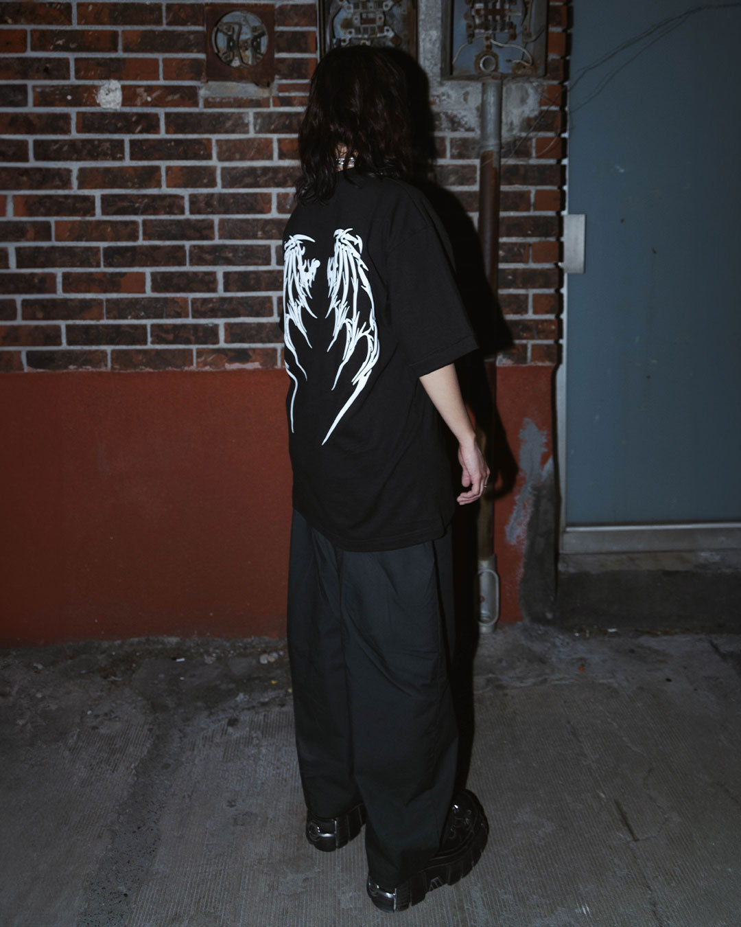 Grim Vulture Oversized Fit T-Shirt (Black)