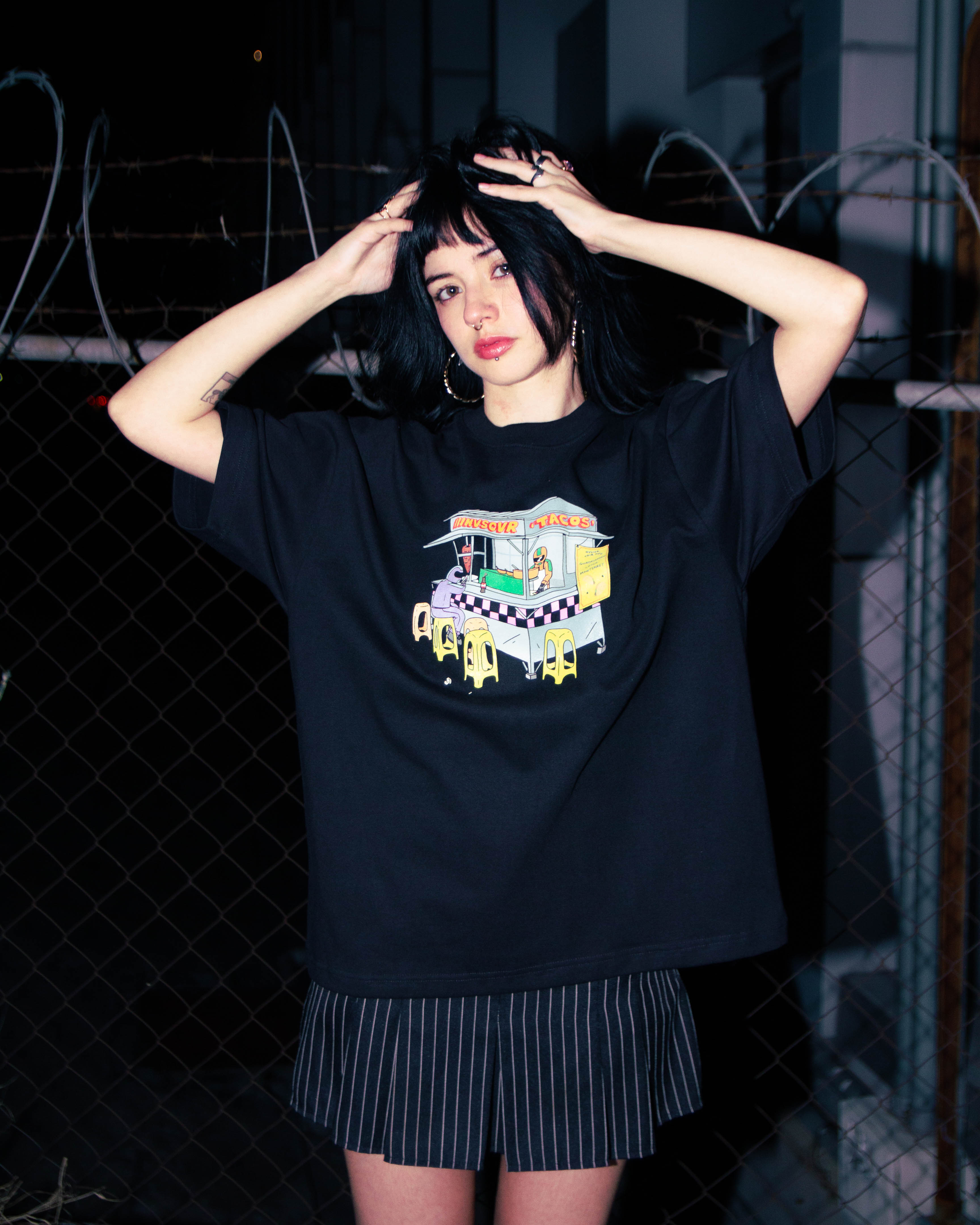 Nvscvr Tacos Tour Mex T-Shirt (Black)