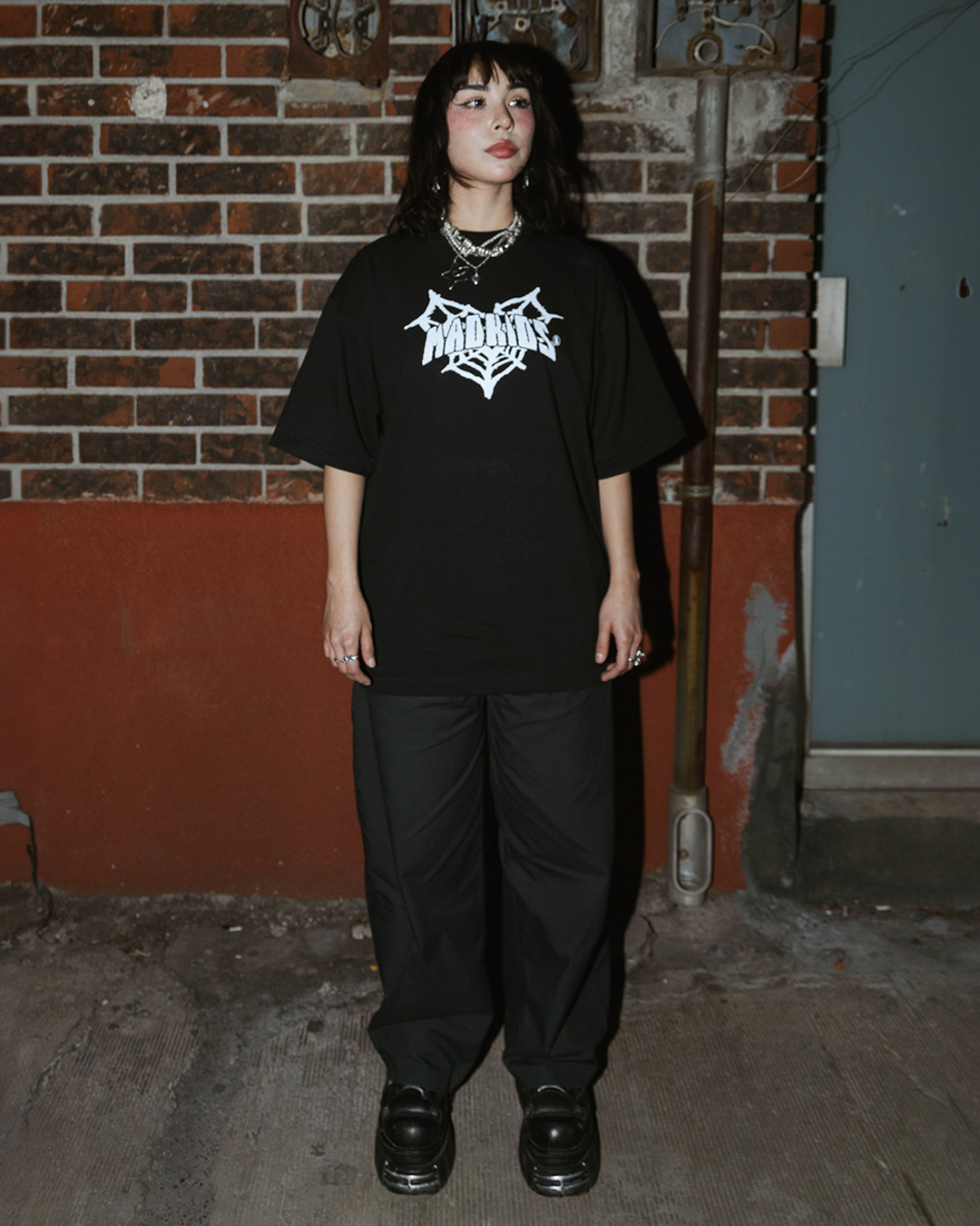 Grim Vulture Oversized Fit T-Shirt (Black)