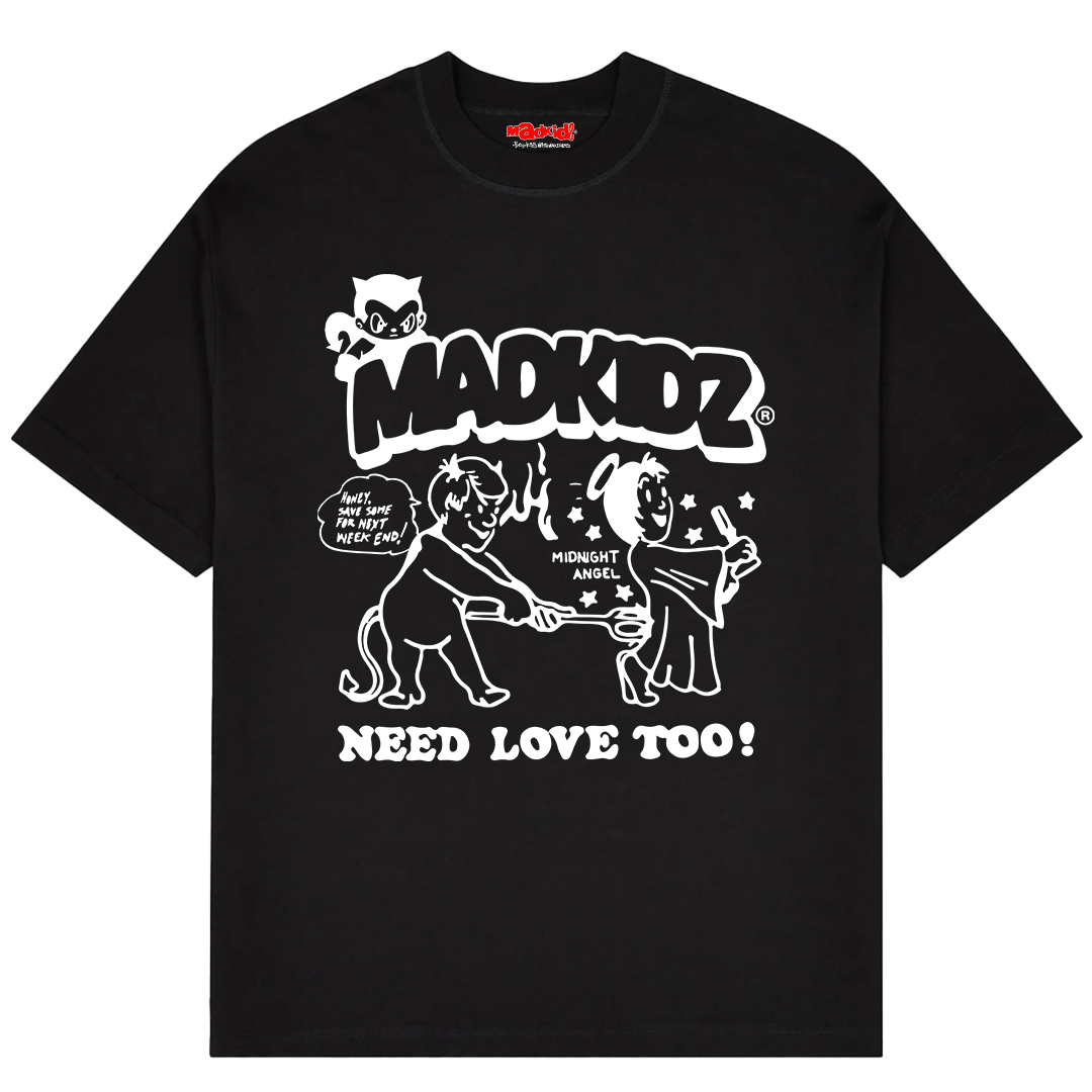 Need Love Relaxed Fit T-Shirt (Black)