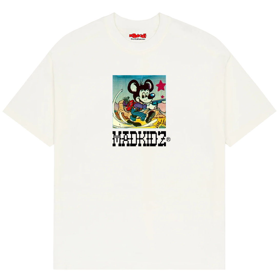 Bandit Mouse Relaxed Fit T-Shirt (White)