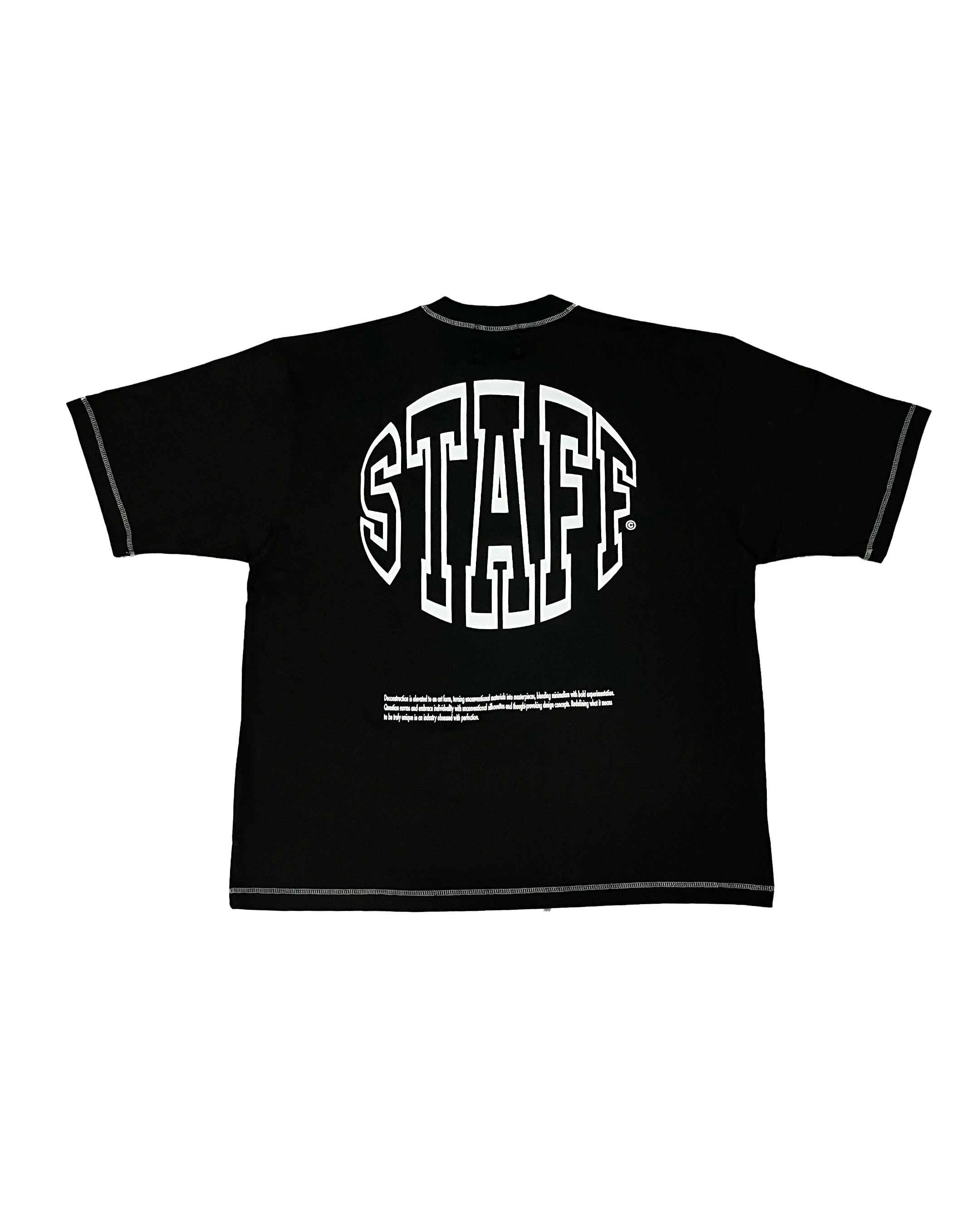 Staff Oversized Premium T-Shirt (Black)