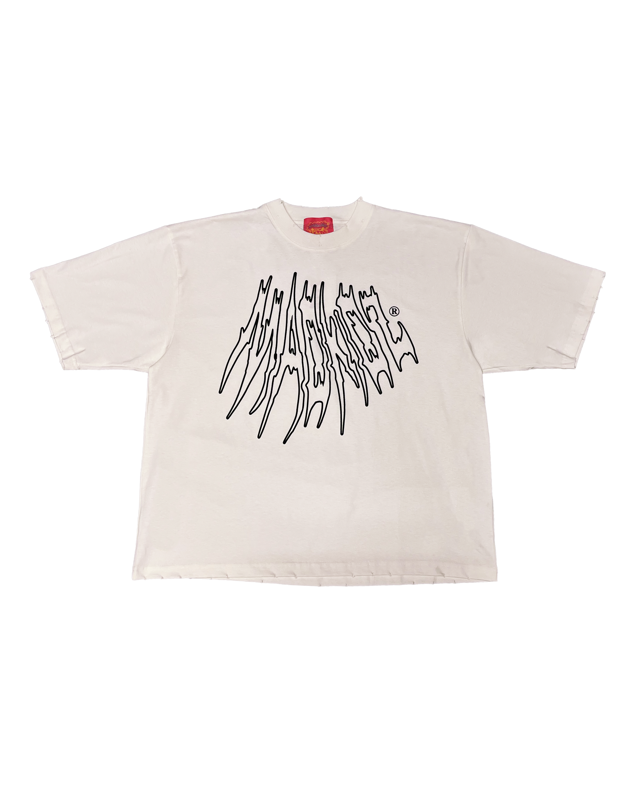 Torn Oversized Premium T-Shirt (Off White)