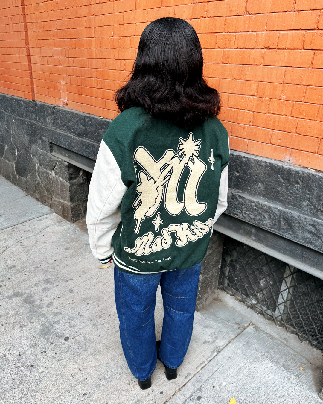 Heaven’s Door Leather College Jacket (Green)