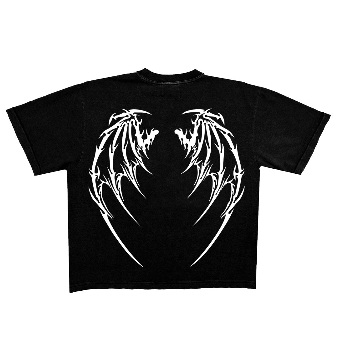 Grim Vulture Oversized Fit T-Shirt (Black)