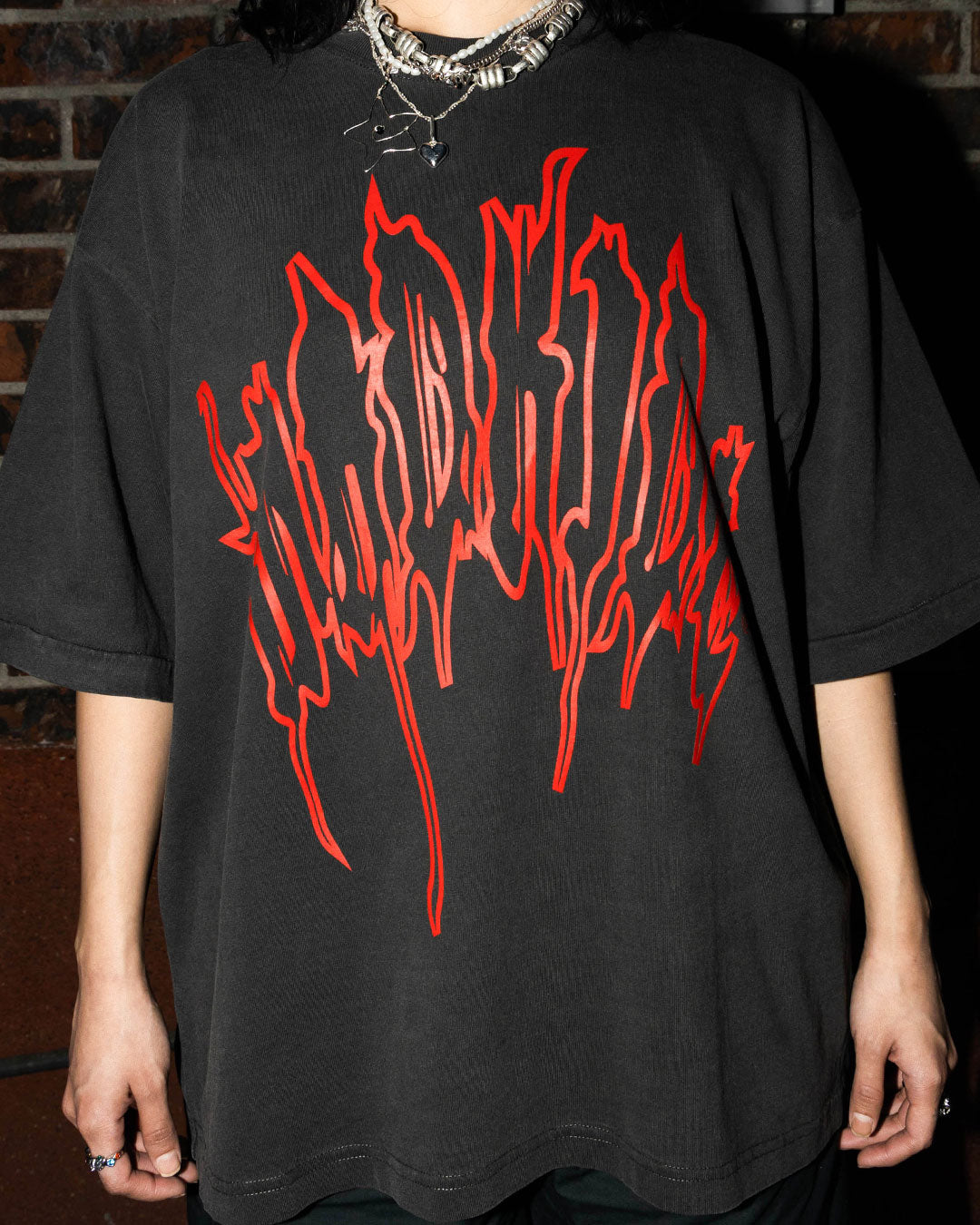 Modern Vampire Oversized Fit T-Shirt (Black/Garment Dye)