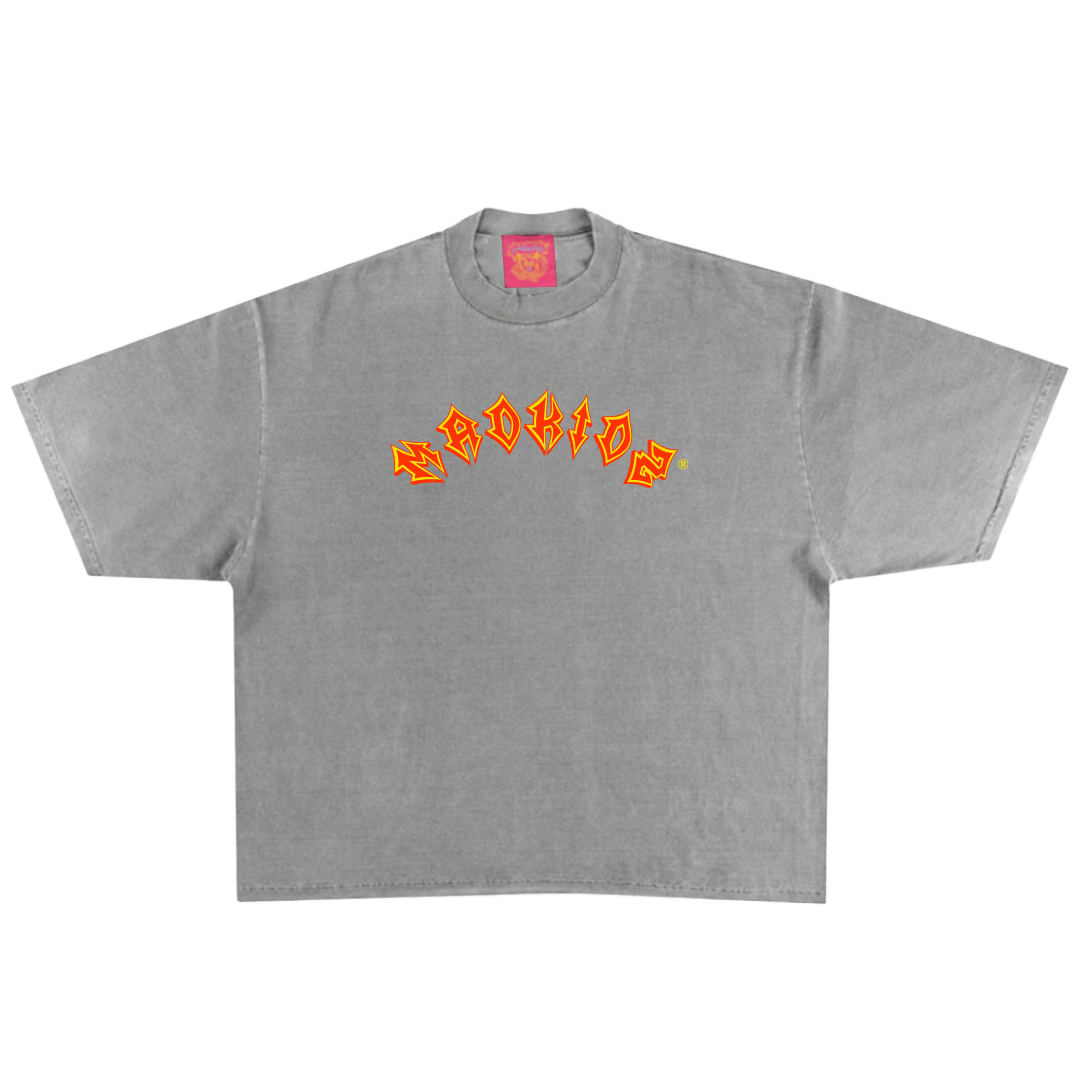 Misfit Oversized Fit T-Shirt (Grey Garment Dye)