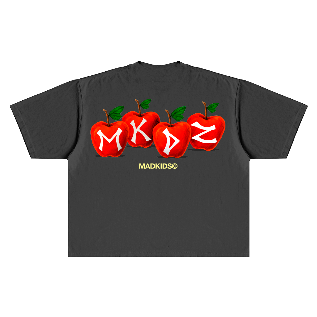 Apple Tee (Faded Grey)
