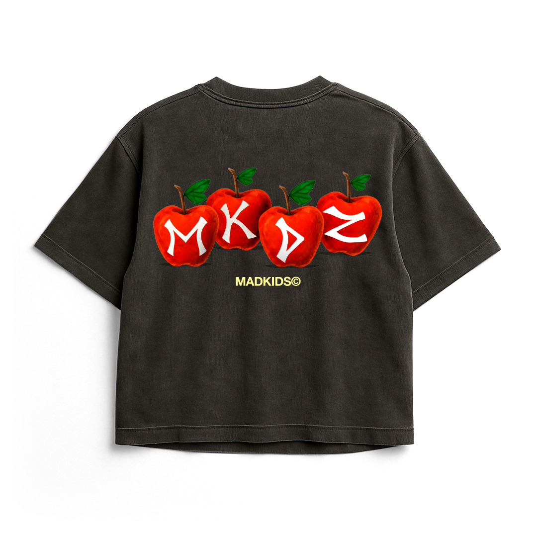 Apple Tee (Faded Grey)