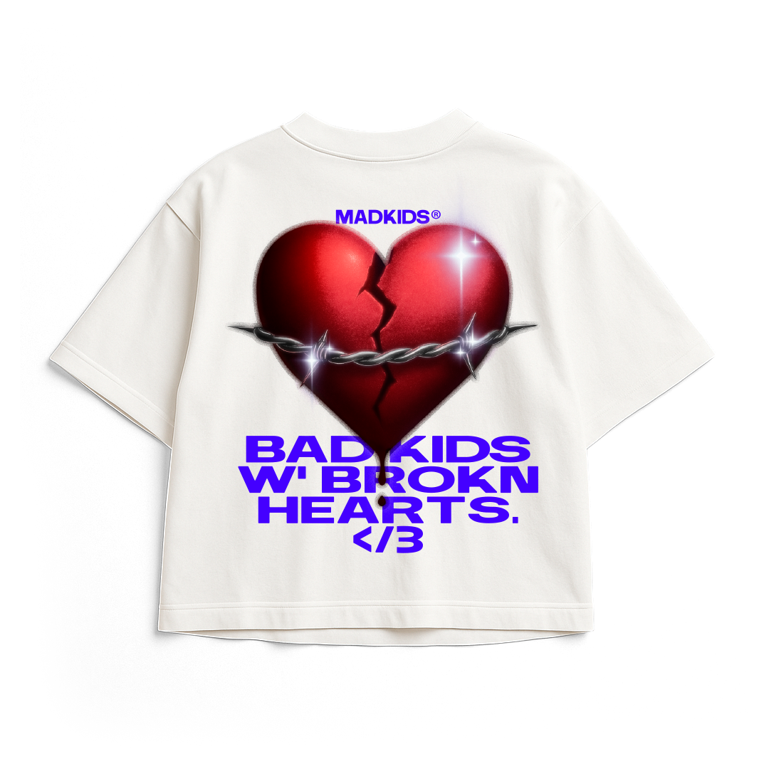 Broken Hearts Tee (Off White)