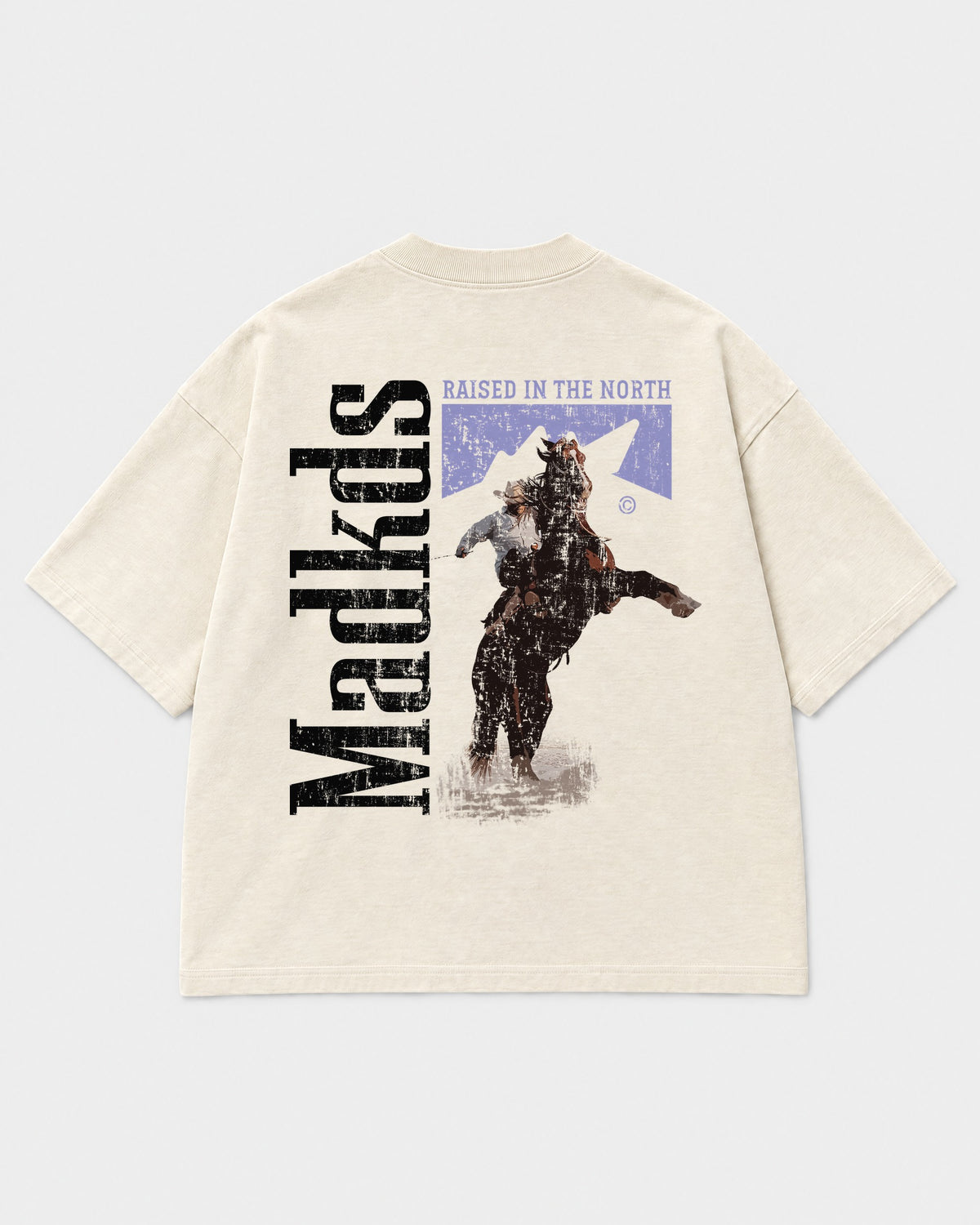 Madkidz RITN Tee Pearl White - mockup espalda