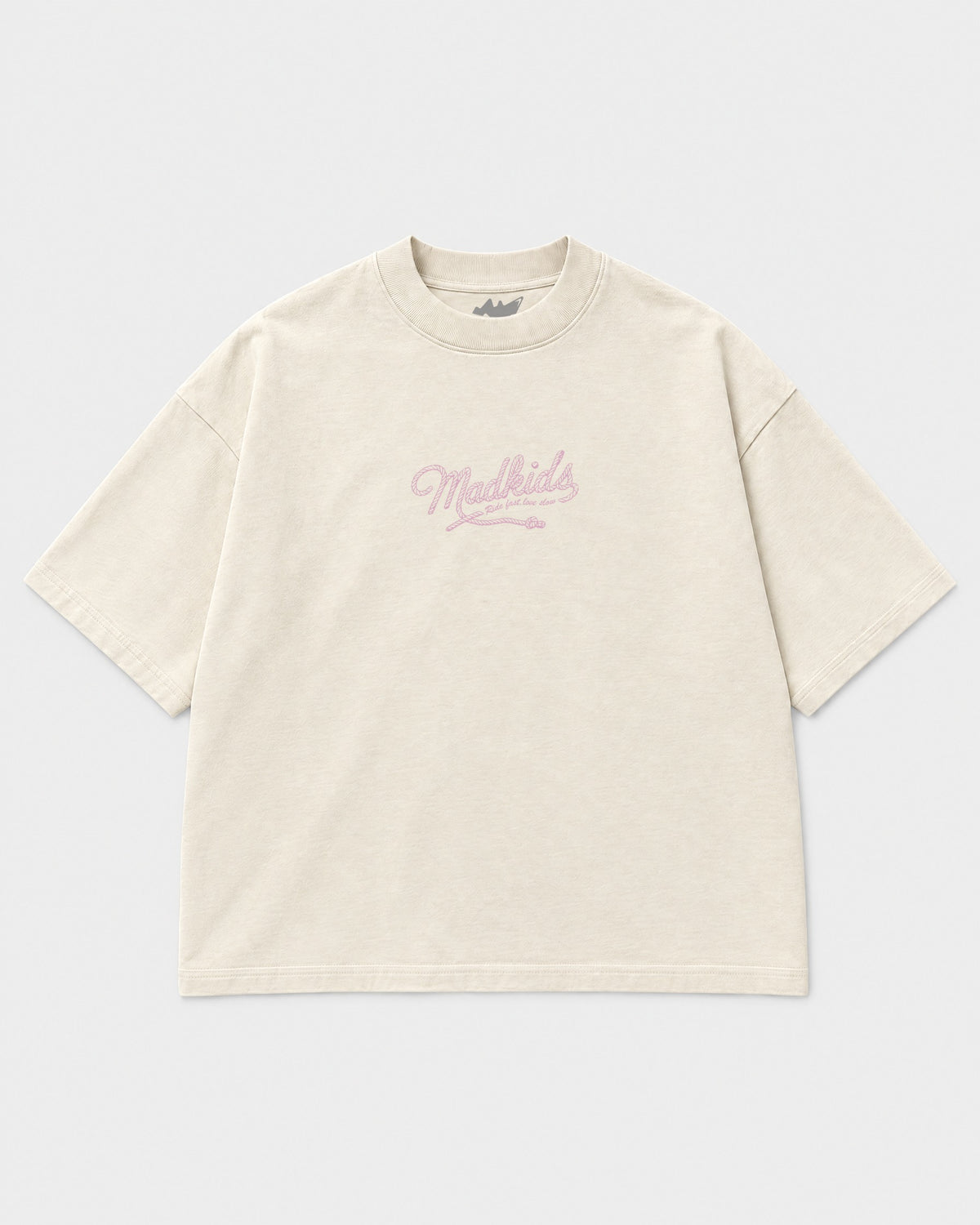 Madkidz Ride Fast Tee Pearl White - mockup frente