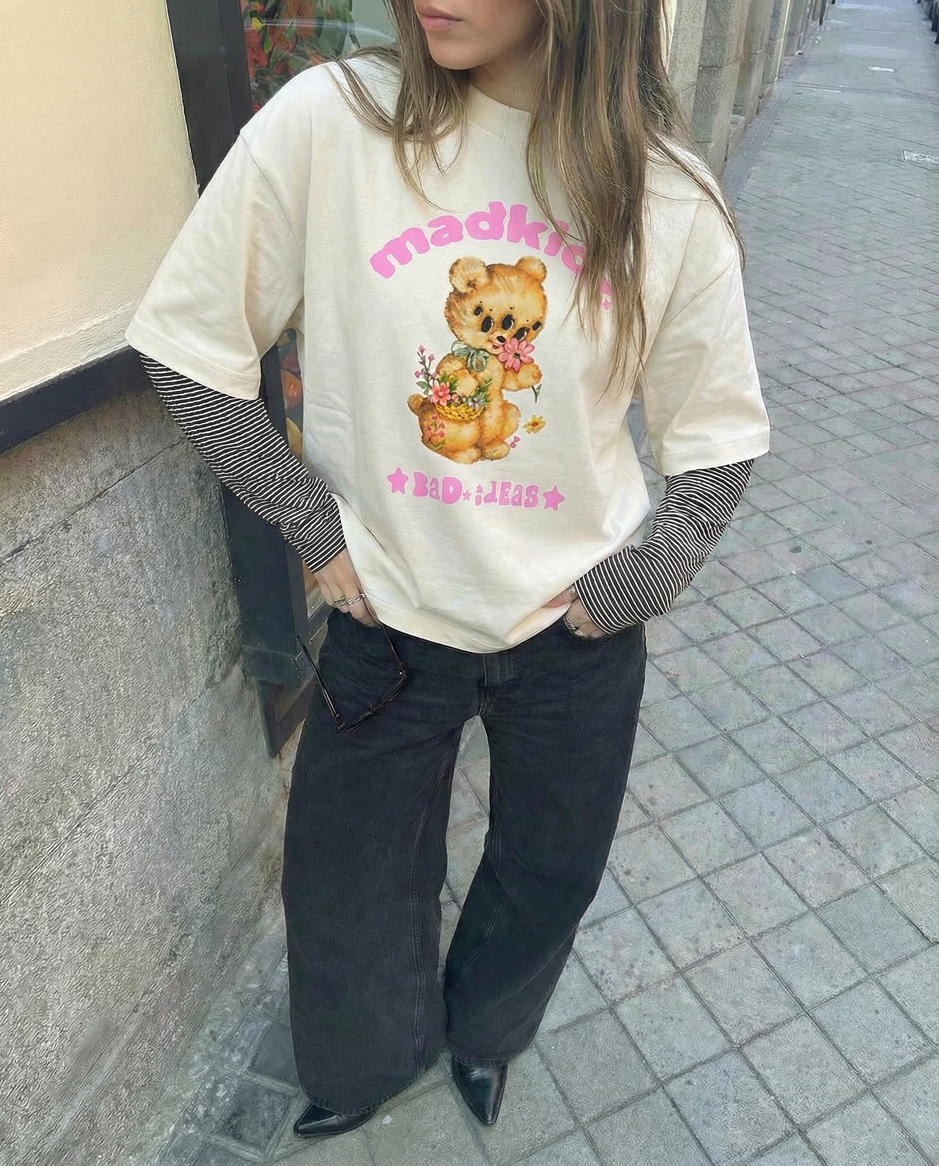 Smell The Roses Tee (Vintage White)