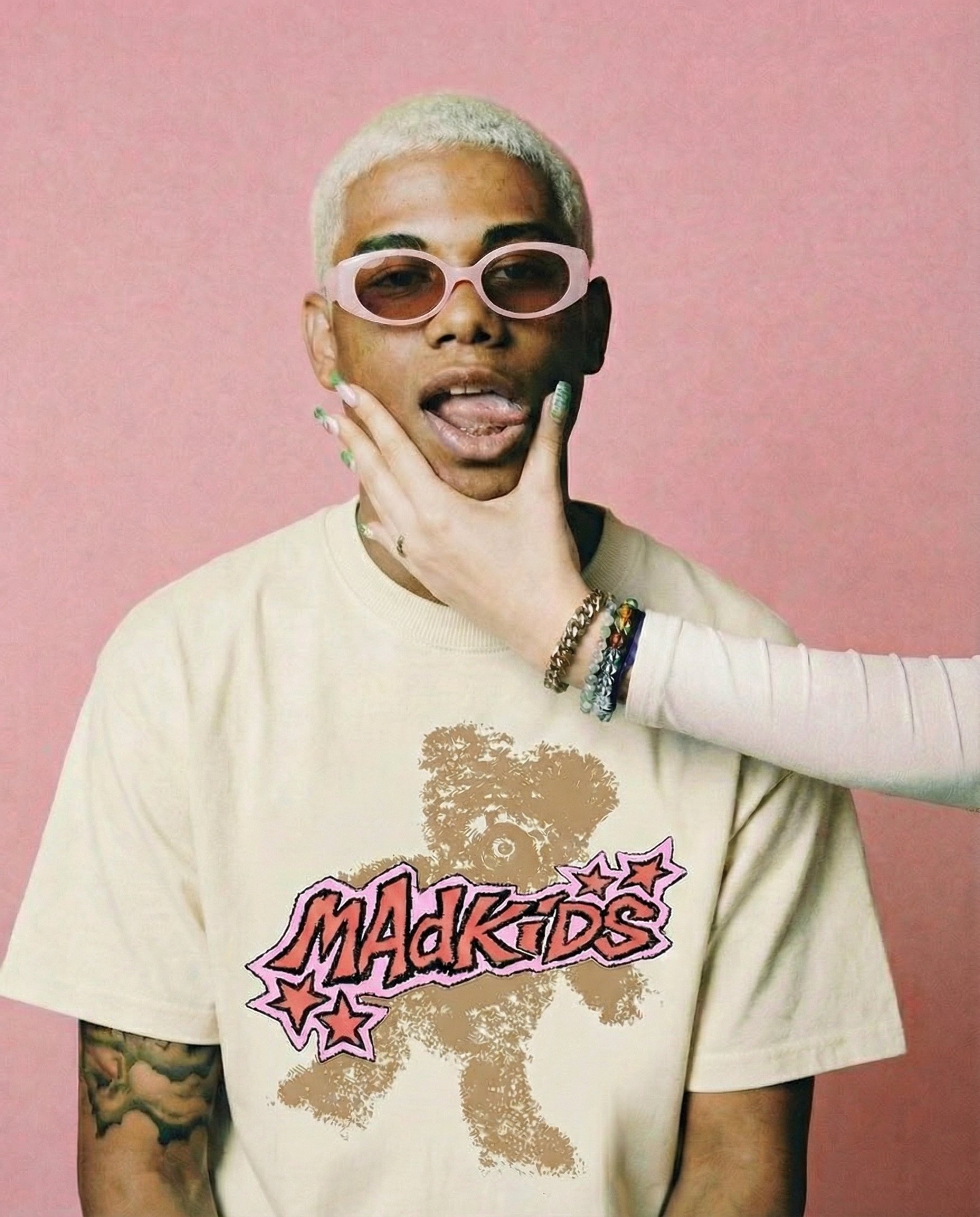 Teddy Smash Tee (Vintage White)