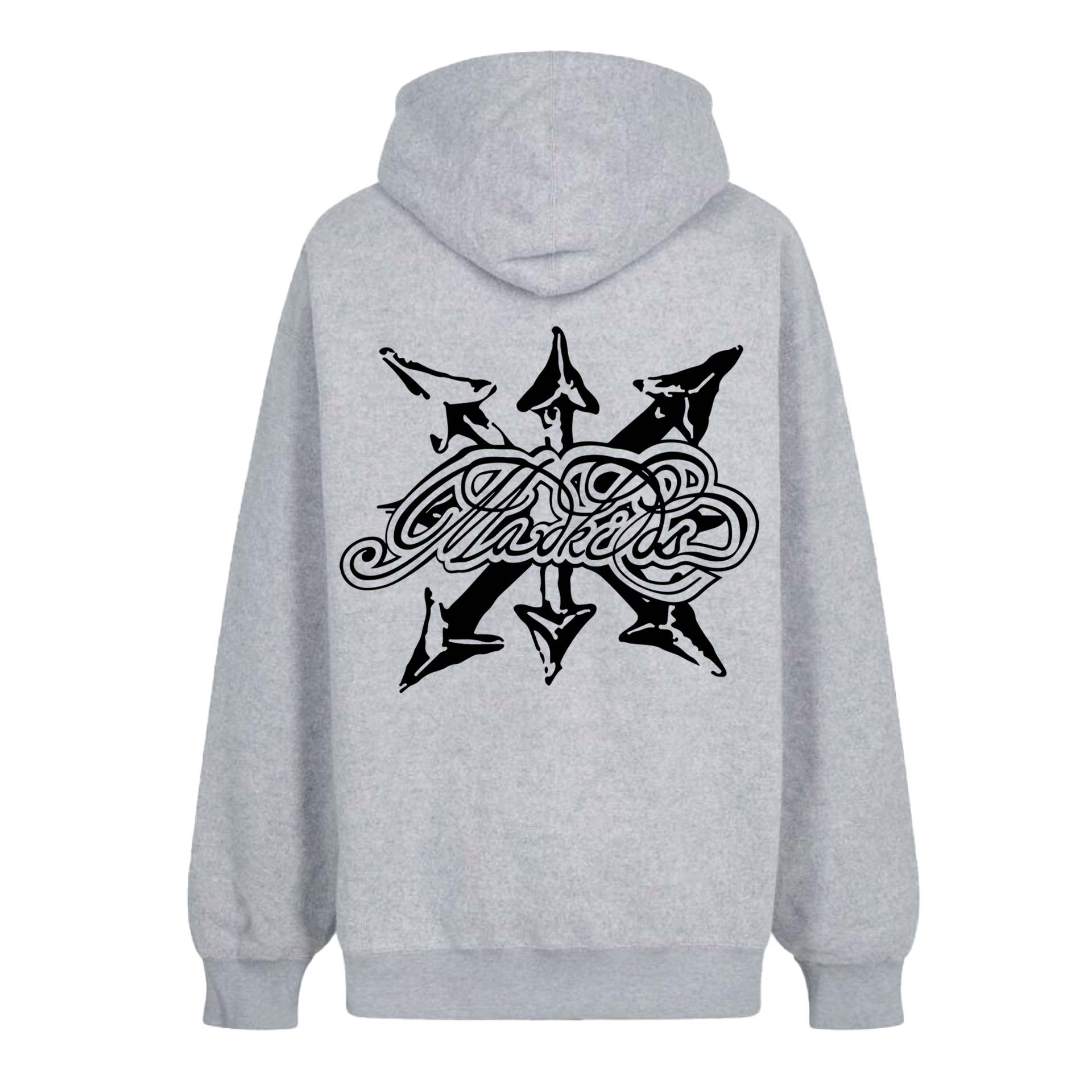 Black Arrows Hoodie (Heather Grey)