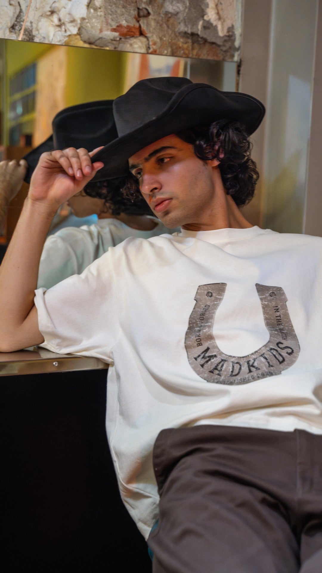 Lucky Horses Tee (Off White)
