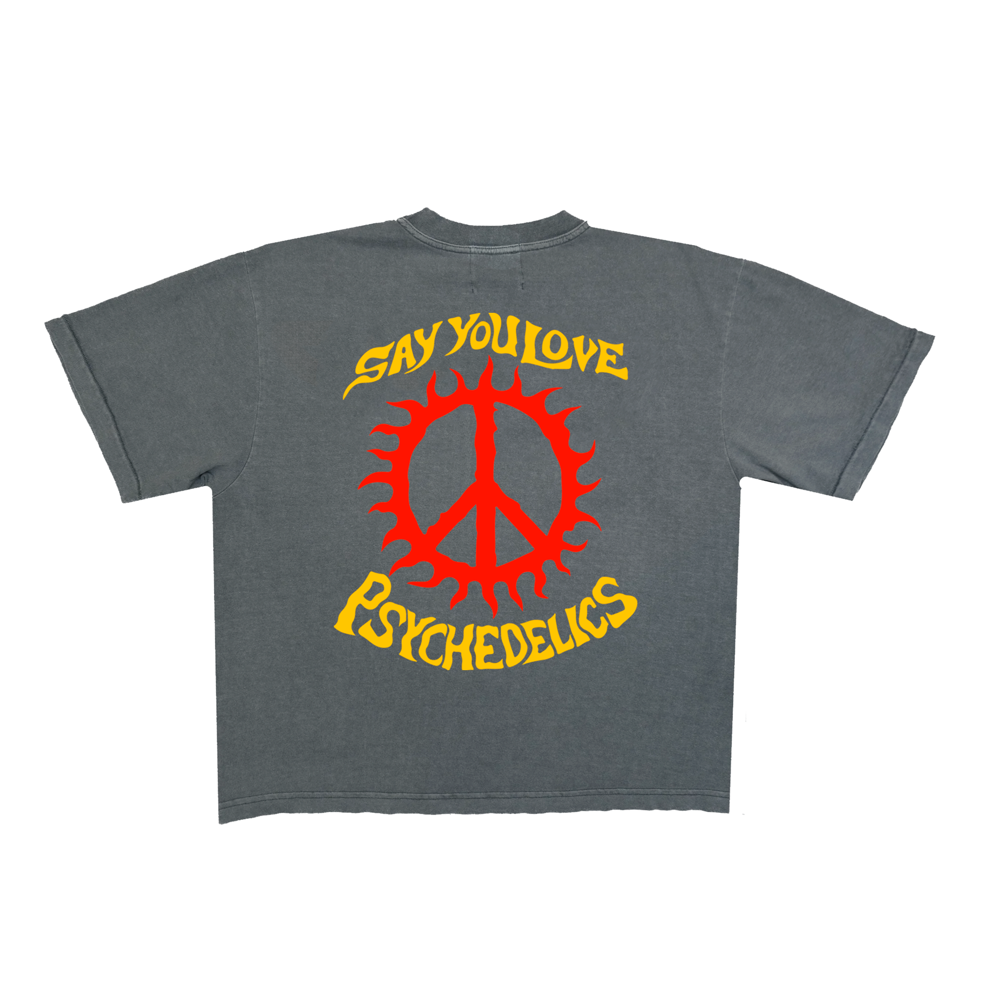 Psychedelics Boxy T-Shirt (Shadow Grey)