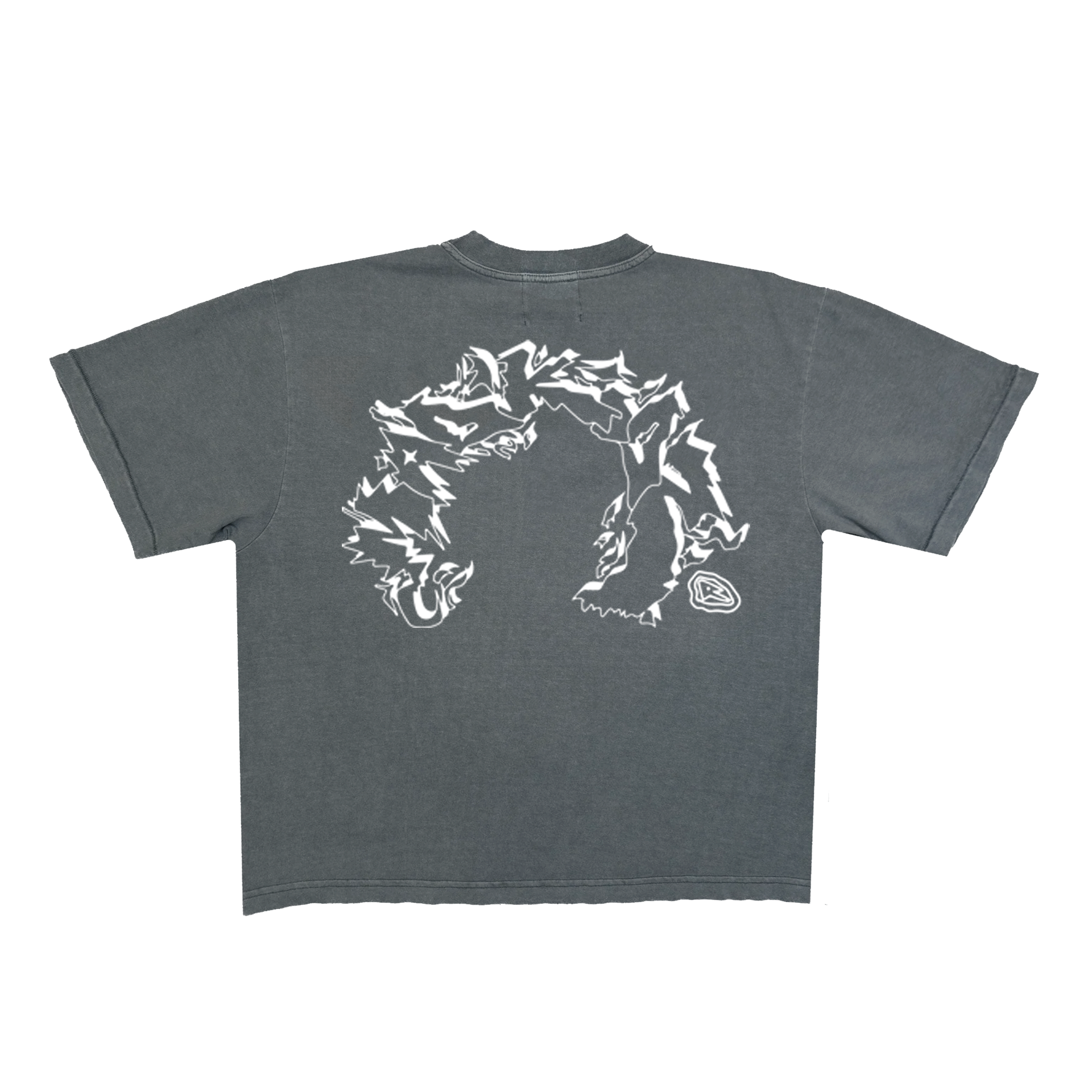 Vicious Boxy T-Shirt (Shadow Grey)