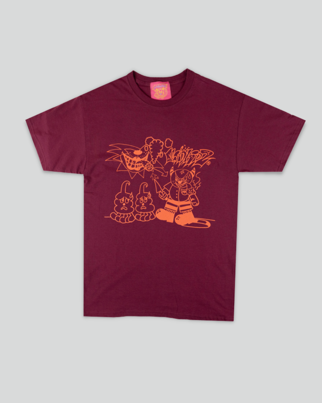 Wacky Friends T-Shirt (Wine)