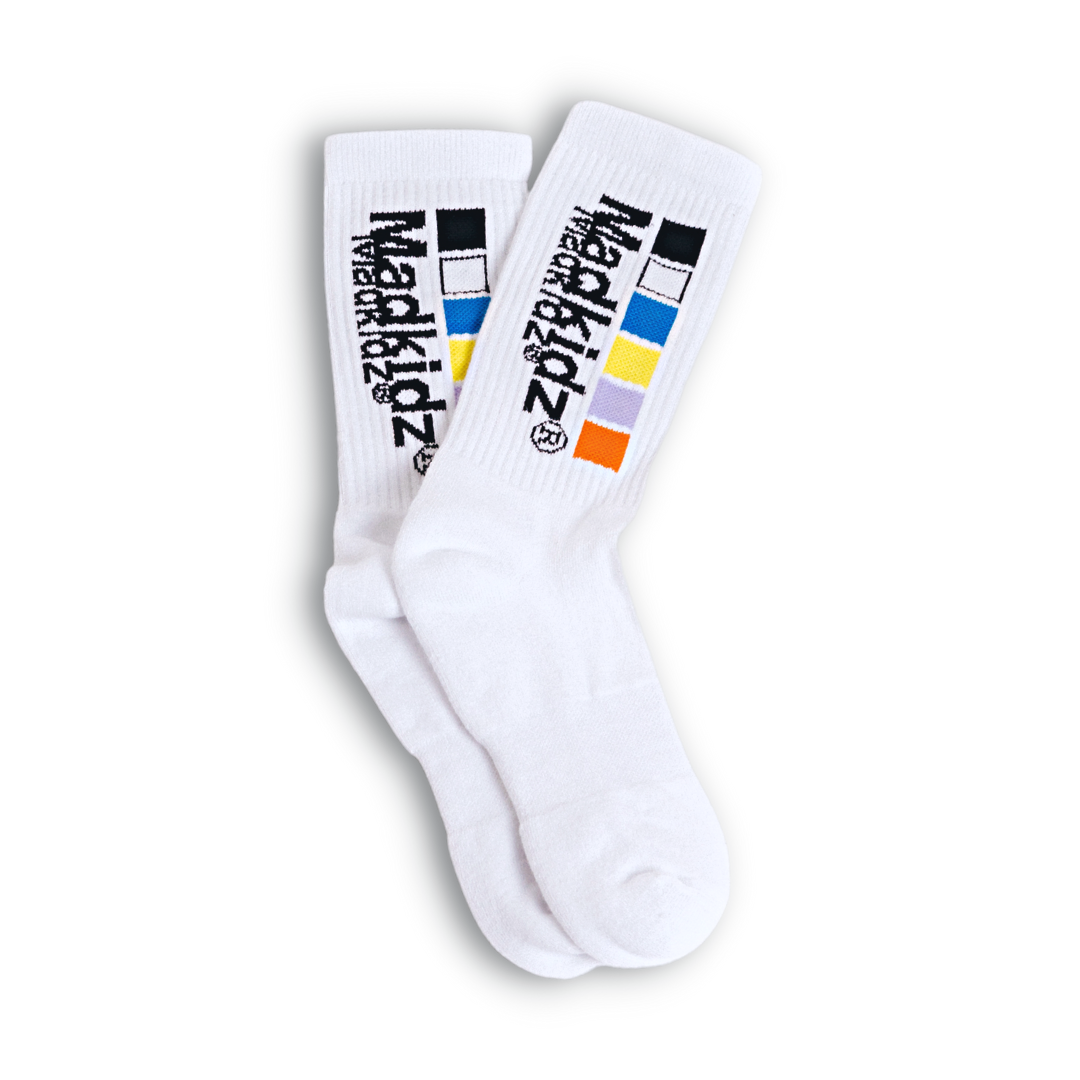 Wrong Studio Socks (White)