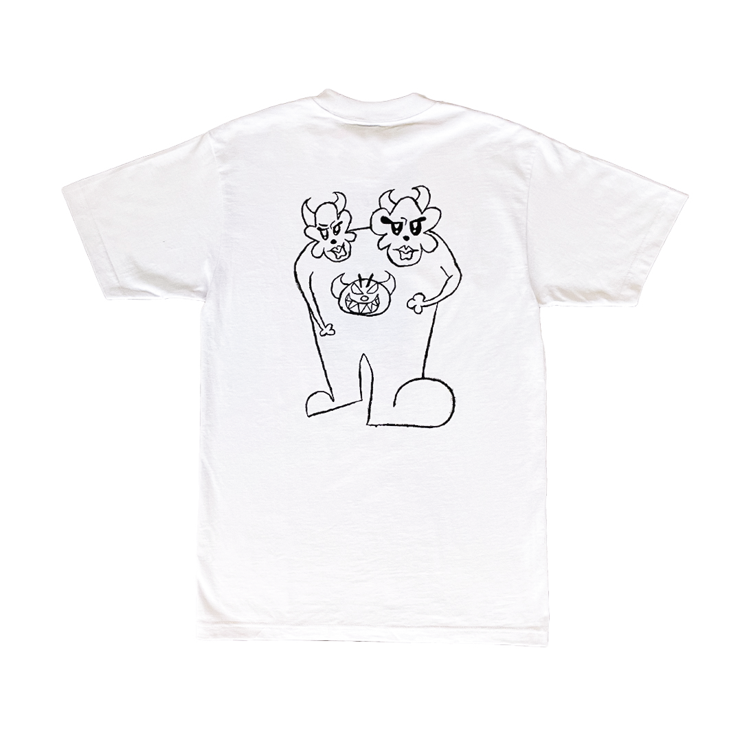 Tricéfalo Kid Heavyweight T-Shirt (White)