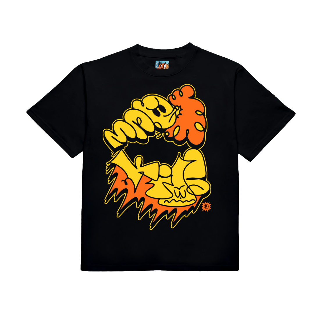 Yellow Bomber T-Shirt (Black)